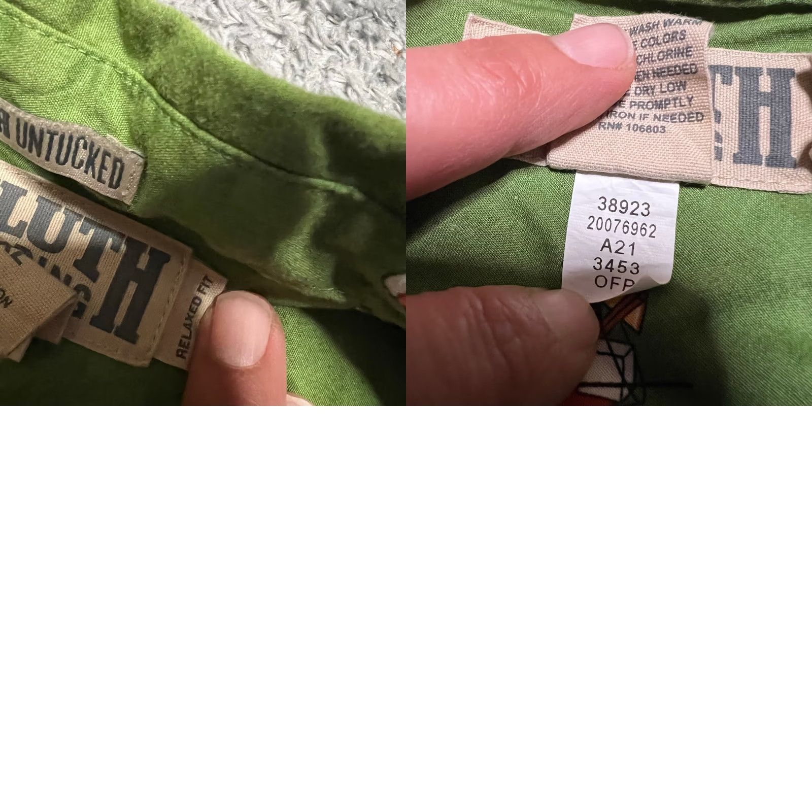 Duluth Trading Company Duluth Trading Shirt Mens XL Green Beergarden Untucked Relaxed All Over Print Shirt Size US XL / EU 56 / 4 - 8 Thumbnail