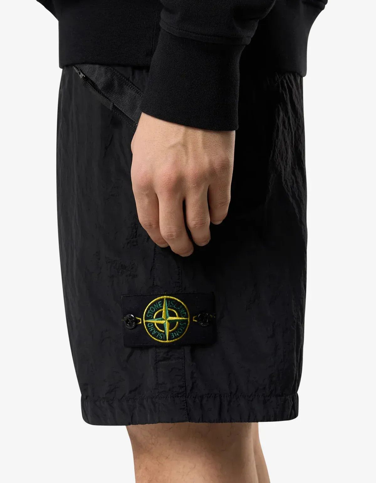 Stone Island Stone Island Black Nylon Metal Shorts Size US 31 - 4 Thumbnail