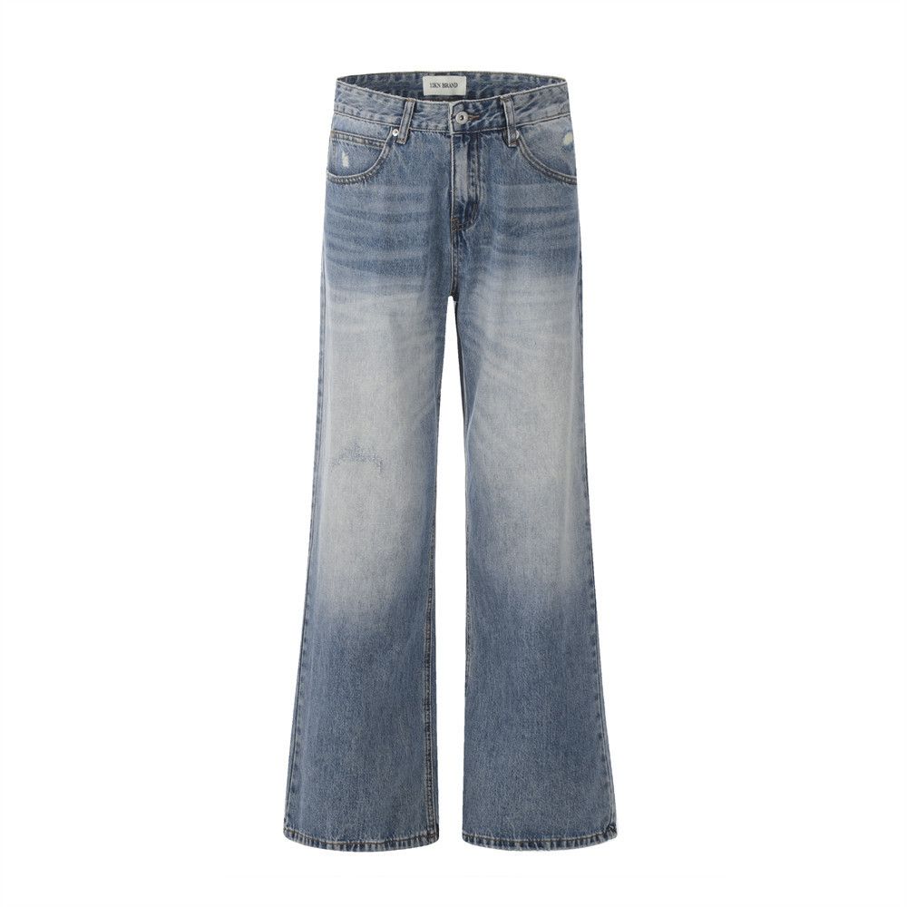 Japanese Brand × Jean Washed gradient men's street fashion casual flared jeans Size US 34 / EU 50 - 1 Thumbnail