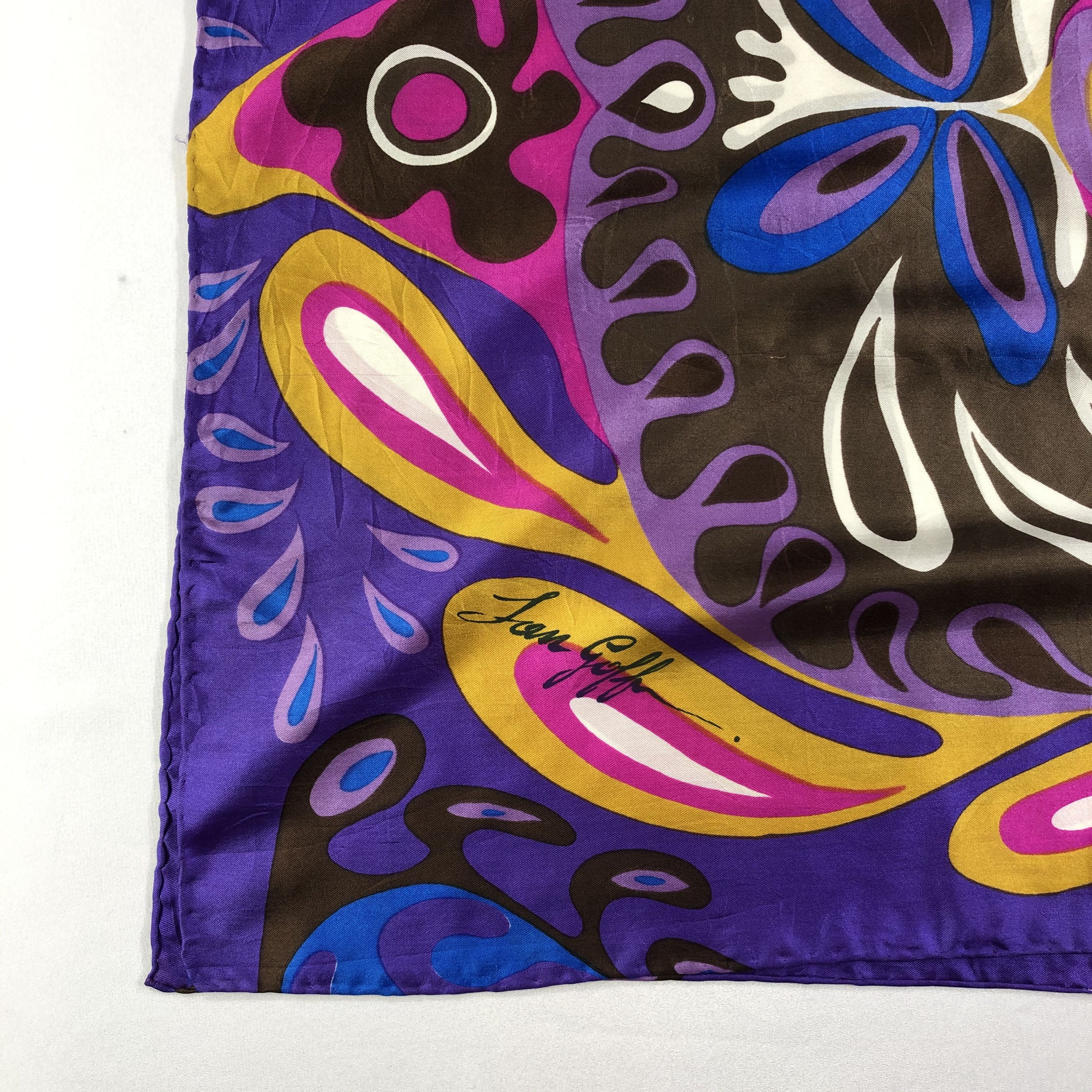 Vintage Vintage Silk Scarf Size ONE SIZE - 4 Thumbnail