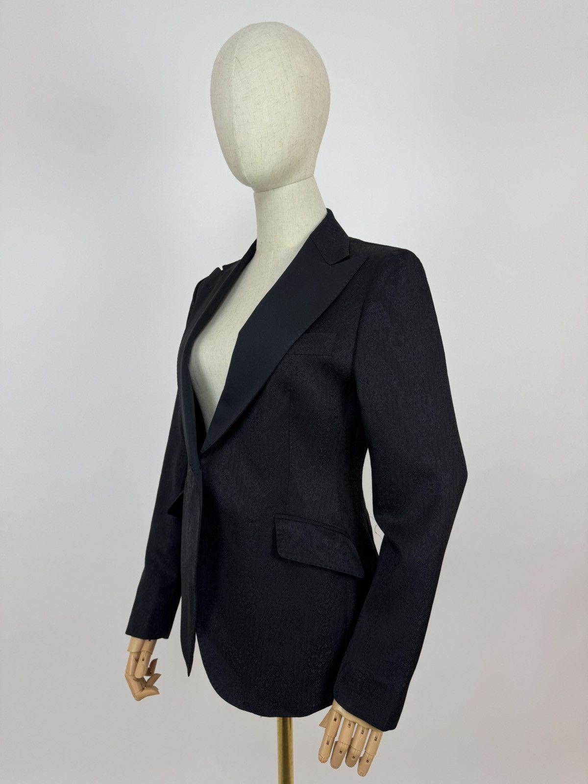 Designer × Tagliatore TAGLIATORE Womens Blazer Night Cocktail Smoking Jacket Size XS / US 0-2 / IT 36-38 - 3 Thumbnail