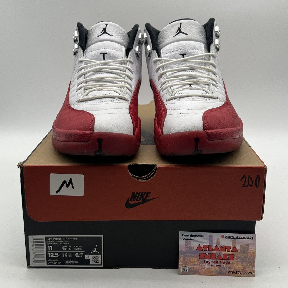 Jordan Brand Air Jordan 12 Cherry Size US 11 / EU 44 - 2 Thumbnail
