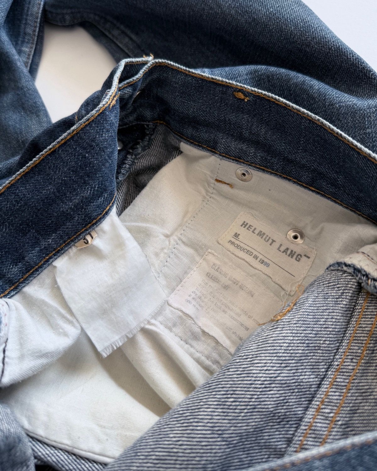 Helmut Lang VINTAGE 90s HELMUT LANG CLASSIC RAW DENIM Size US 30 / EU 46 - 13 Thumbnail