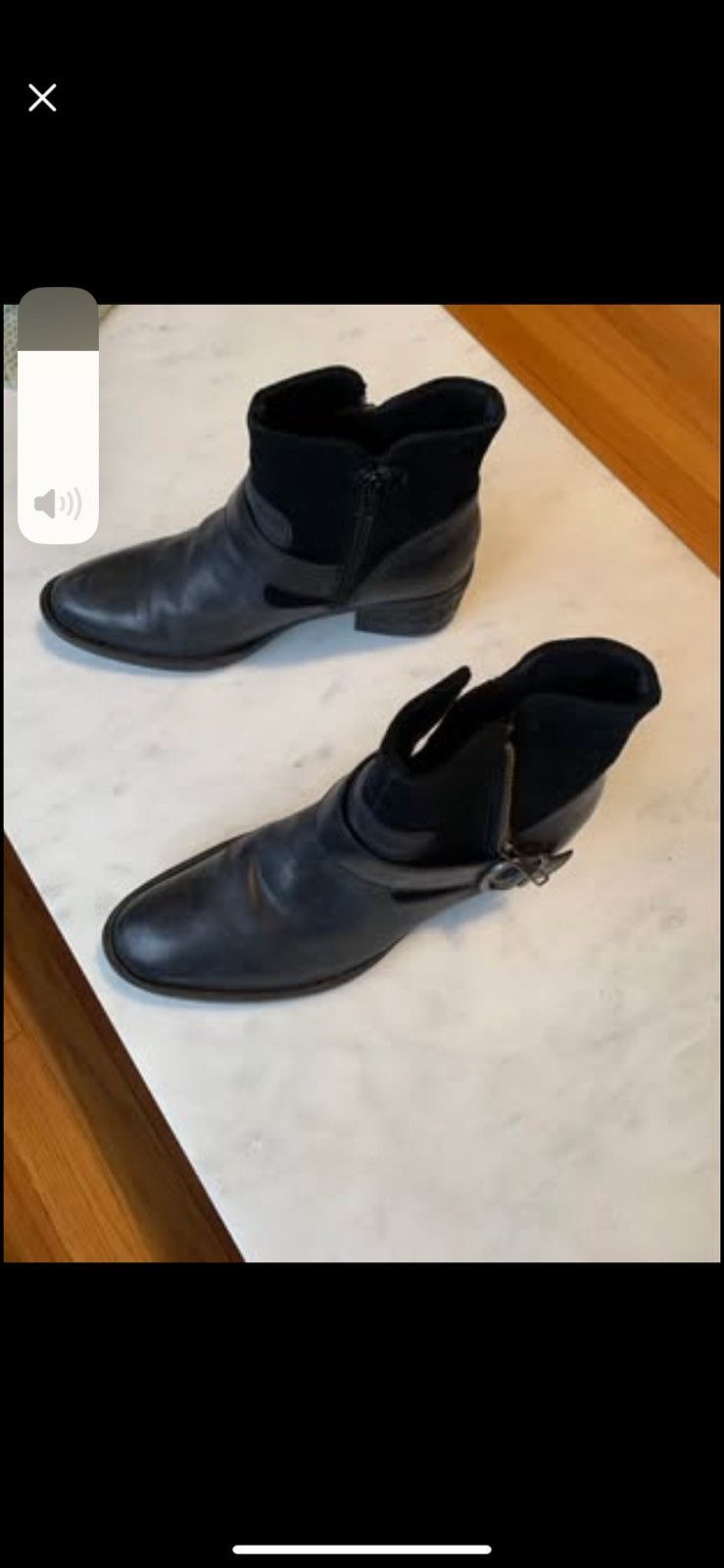 Born BORN KORITA WESTERN BOOTIE Ankle Booties BLACK Leather Suede Women 9.5 Boots. Paid $120 Size US 9.5 / IT 39.5 - 2 Thumbnail