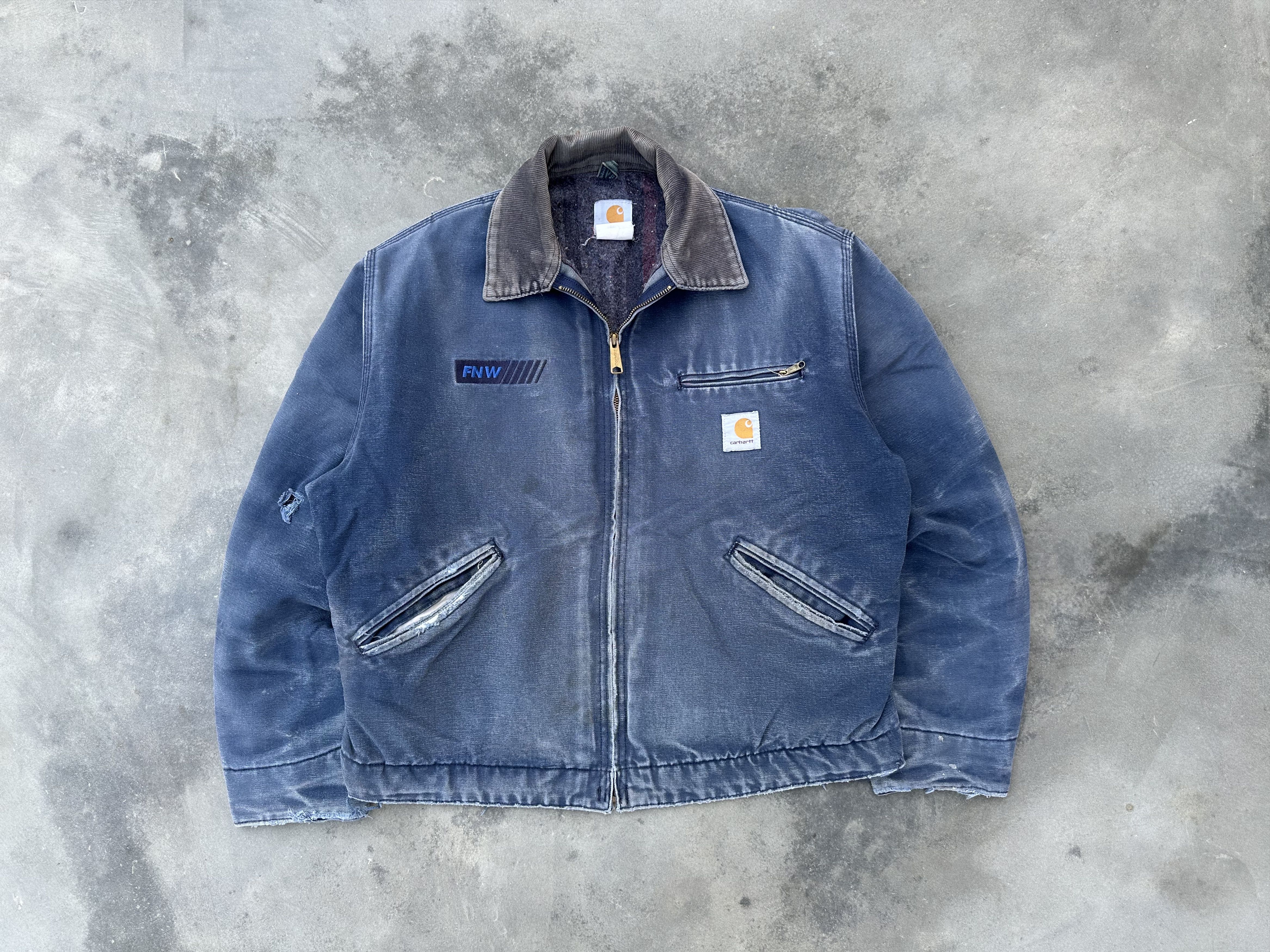 Carhartt Vintage Carhartt Detroit Jacket – Faded Navy / Sun-Faded