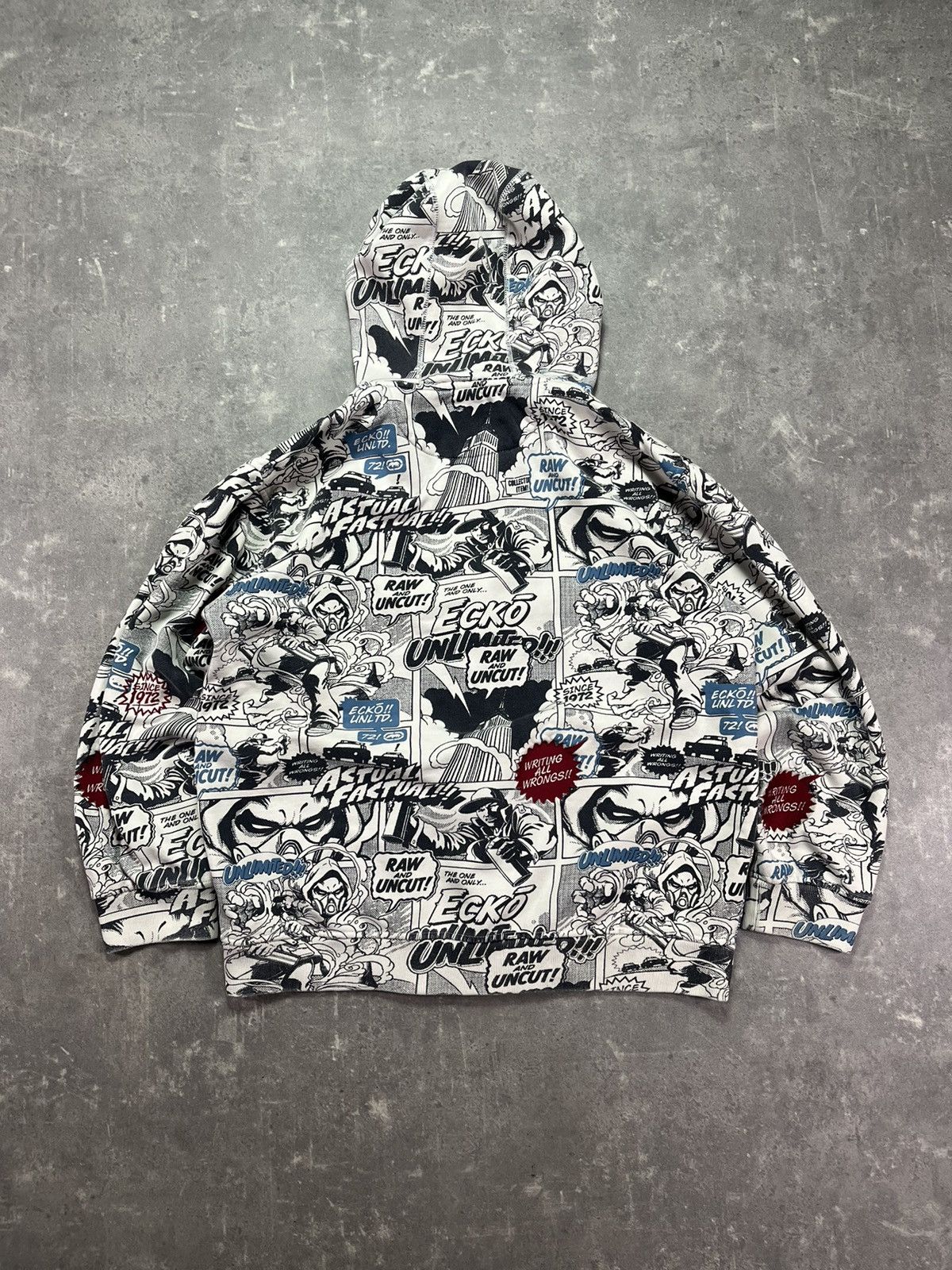 Ecko Unltd. Ecko Unltd. AOP Comic Book Baggy Zip Hoodie L XL Size US L / EU 52-54 / 3 - 2 Thumbnail