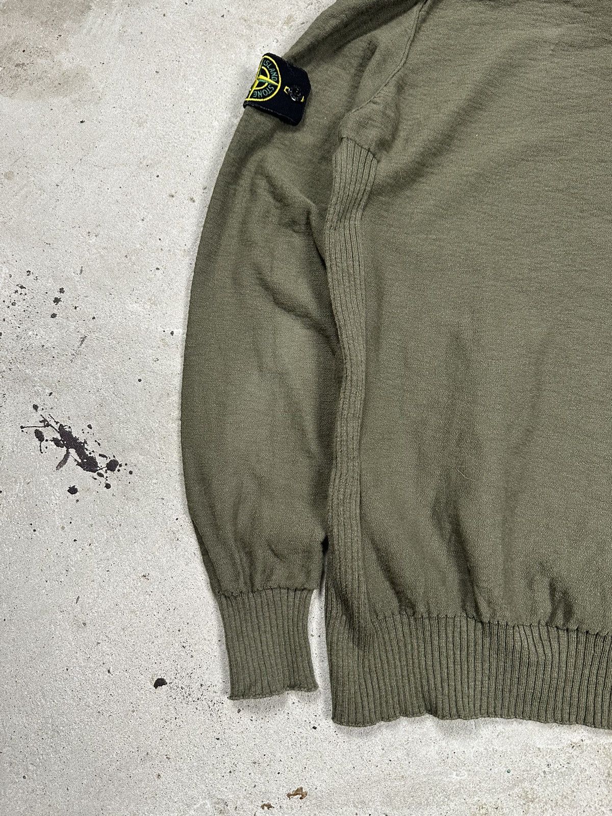 Massimo Osti × Stone Island Stone Island Nylon Hooded Knit Sweater Khaki Size US S / EU 44-46 / 1 - 12 Thumbnail