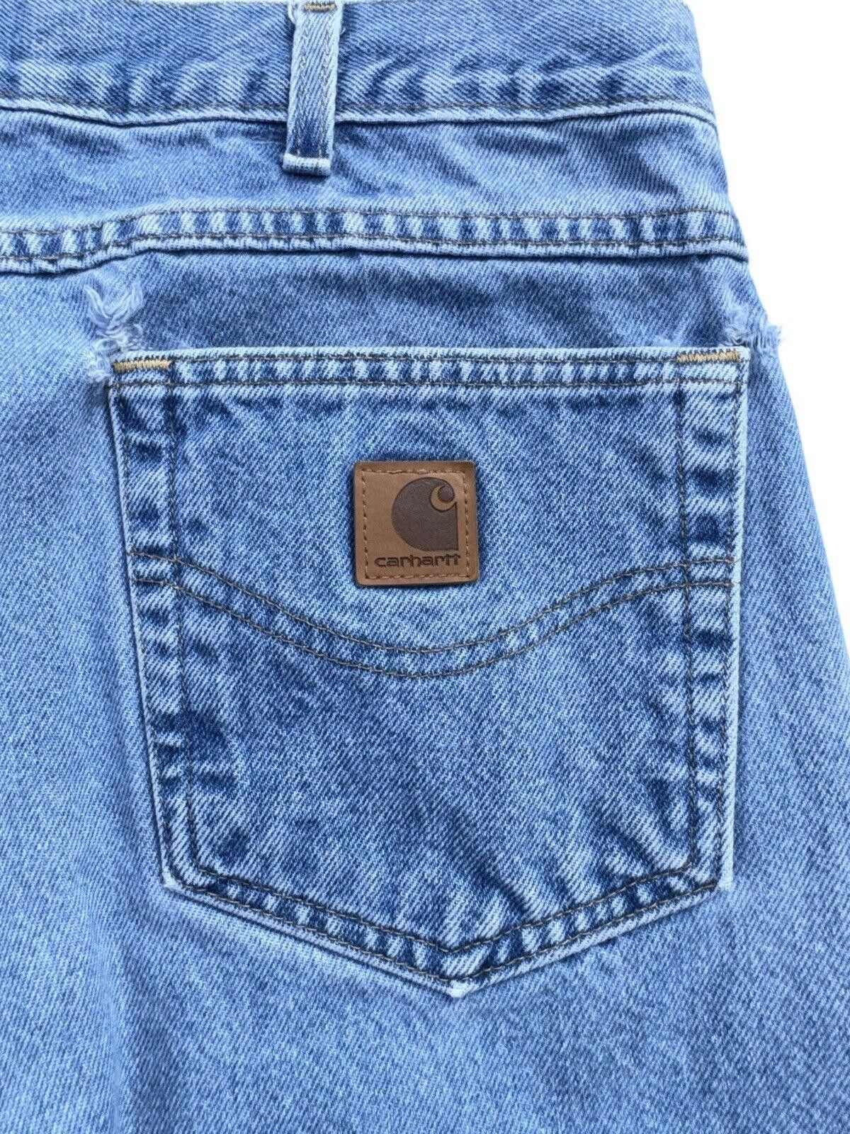 Carhartt Vintage Carhartt Blue Wash Relaxed Fit Jeans 36x30 Size US 36 / EU 52 - 8 Thumbnail