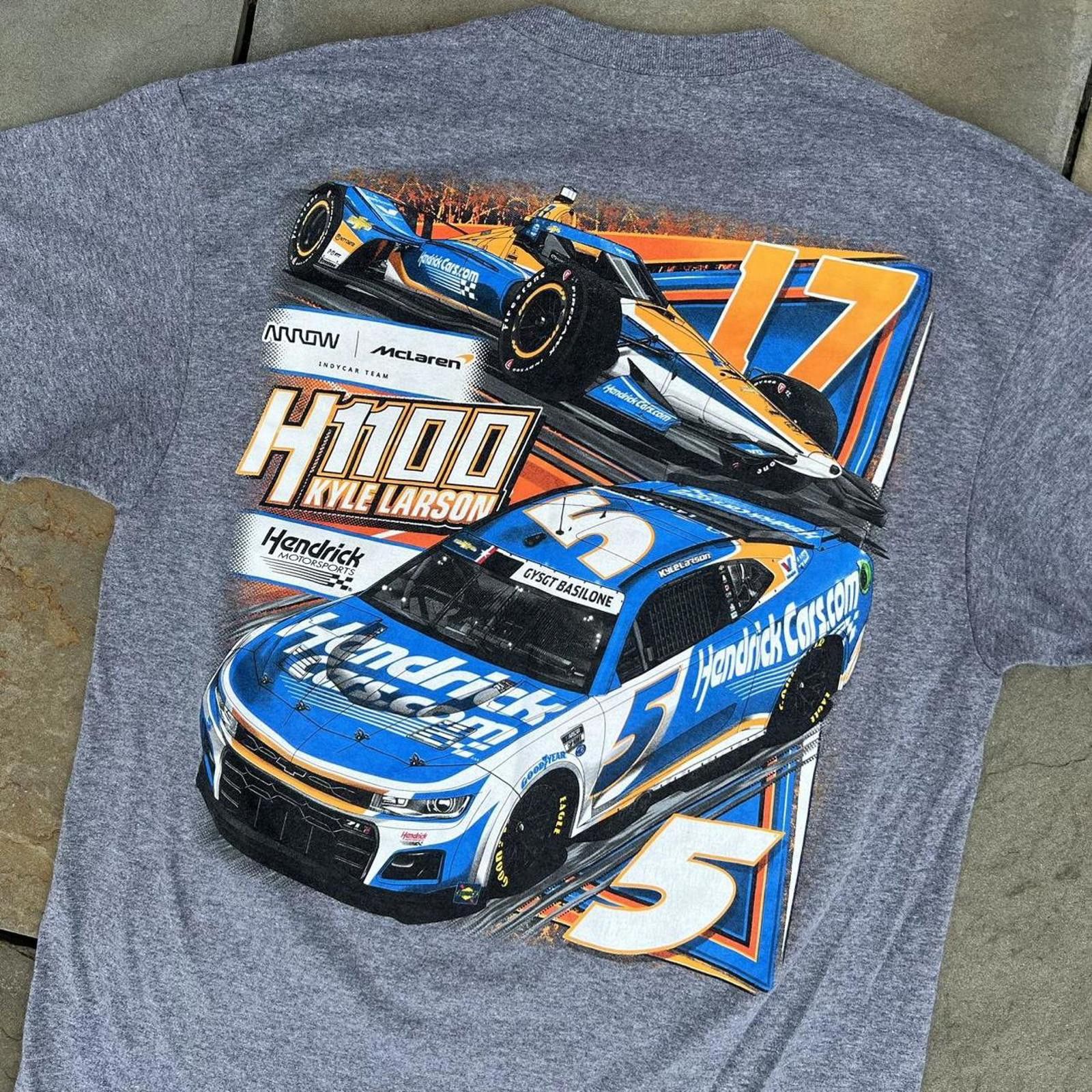 NASCAR Hendrick Motorsport NASCAR Indycar Dark Grey Racing T-Shirt Size US L / EU 52-54 / 3 - 6 Thumbnail