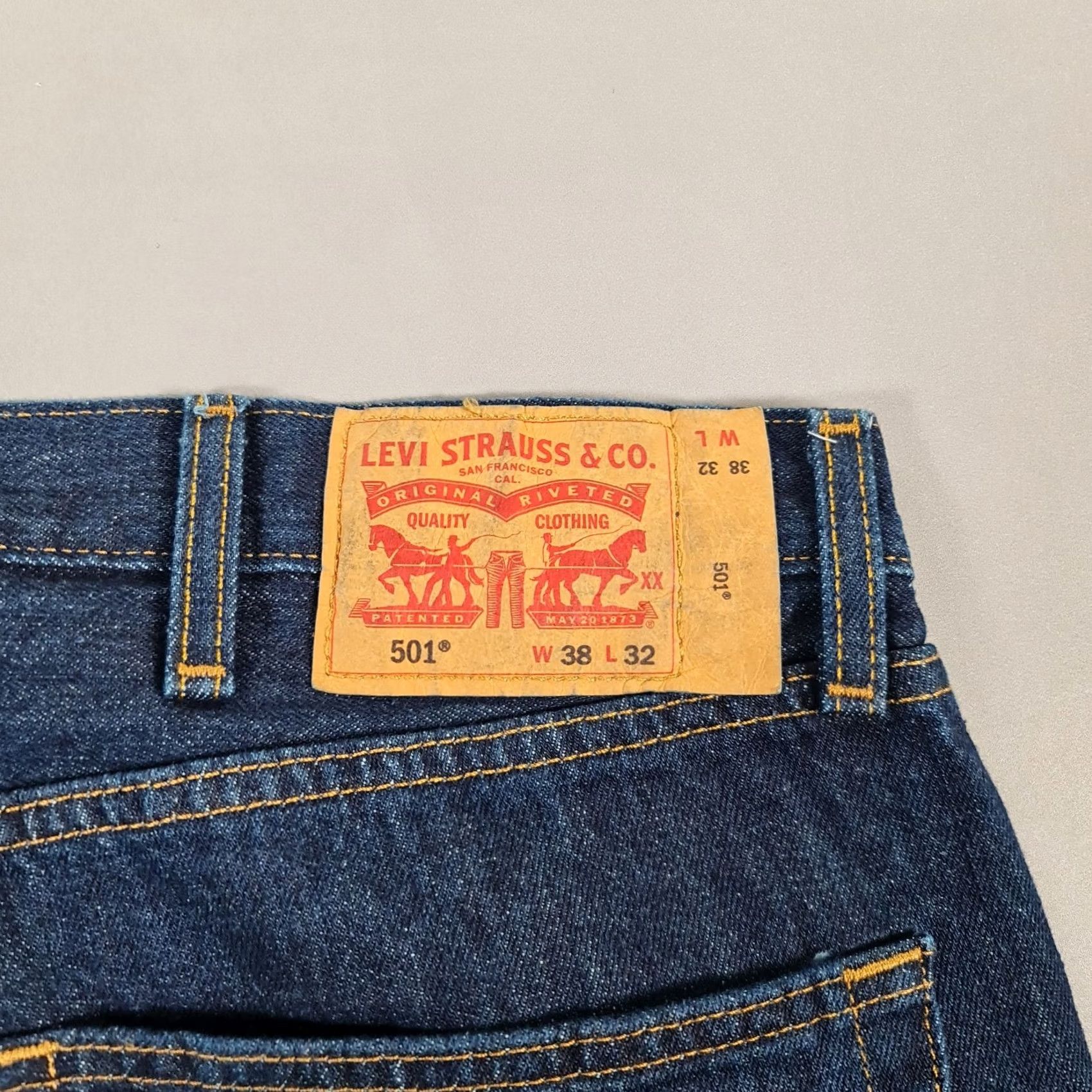 Levi's Levi's 501 Jeans Blue W38 L32 Regular Fit Straight Denim Mens Blue Regular Levi's 501 Series Vintage No Size US 38 / EU 54 - 7 Thumbnail