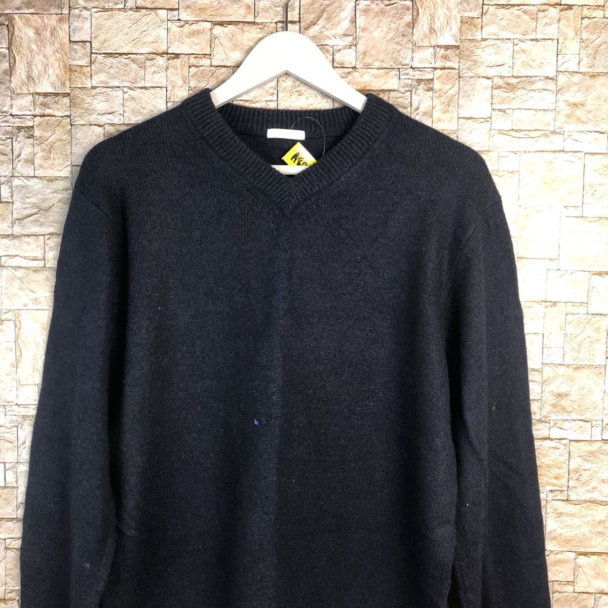 GU × Homespun Knitwear × Vintage GU japan Black plain vintage Knitwear #A894 Size US L / EU 52-54 / 3 - 5 Thumbnail