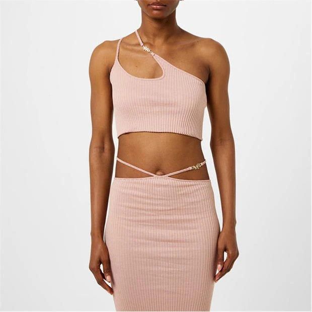 Amiri o1g2r1mq0824 Crop Tops in Pink Size M / US 6-8 / IT 42-44 - 3 Thumbnail