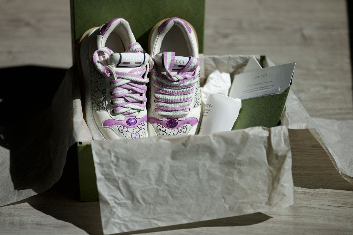 Gucci Gucci rhinestone sneakers . Original price $1299 Size US 7.5 / IT 37.5 - 3 Thumbnail