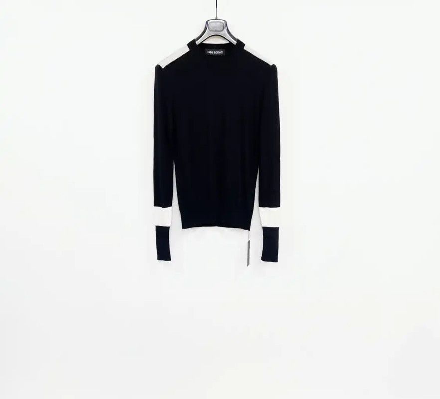 Neil Barrett NeIL BarreTT Black Wool Men's Pullover 0089 Size US XS / EU 42 / 0 - 1 Thumbnail