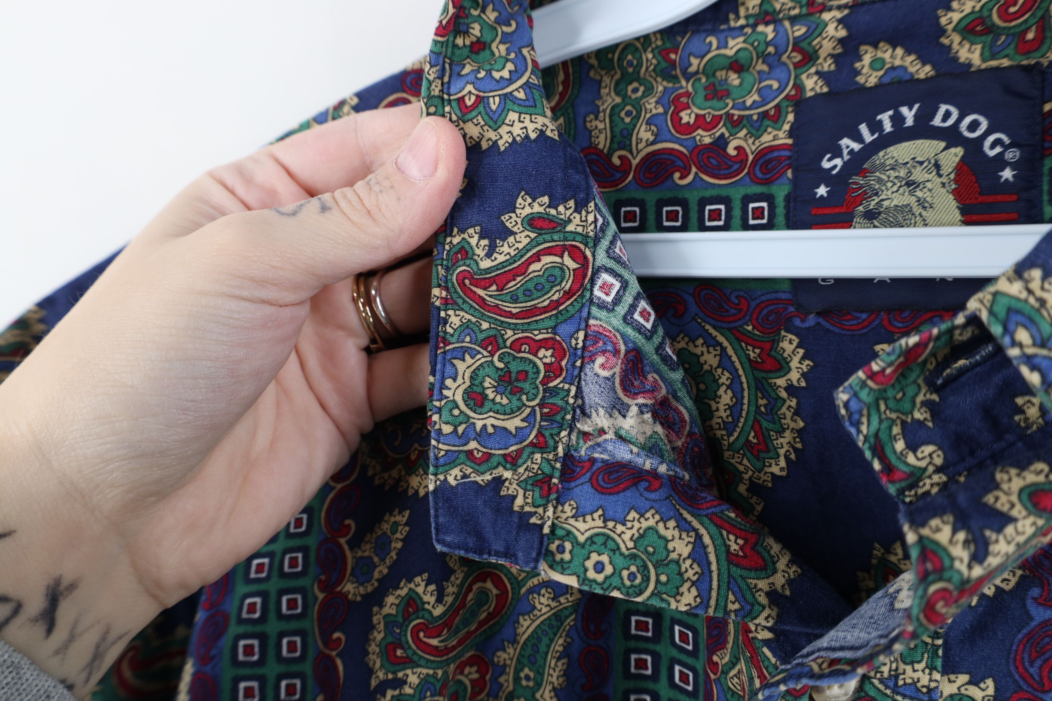 Vintage Vintage 90s Streetwear Short Sleeve Button Down Shirt Size US XL / EU 56 / 4 - 6 Thumbnail