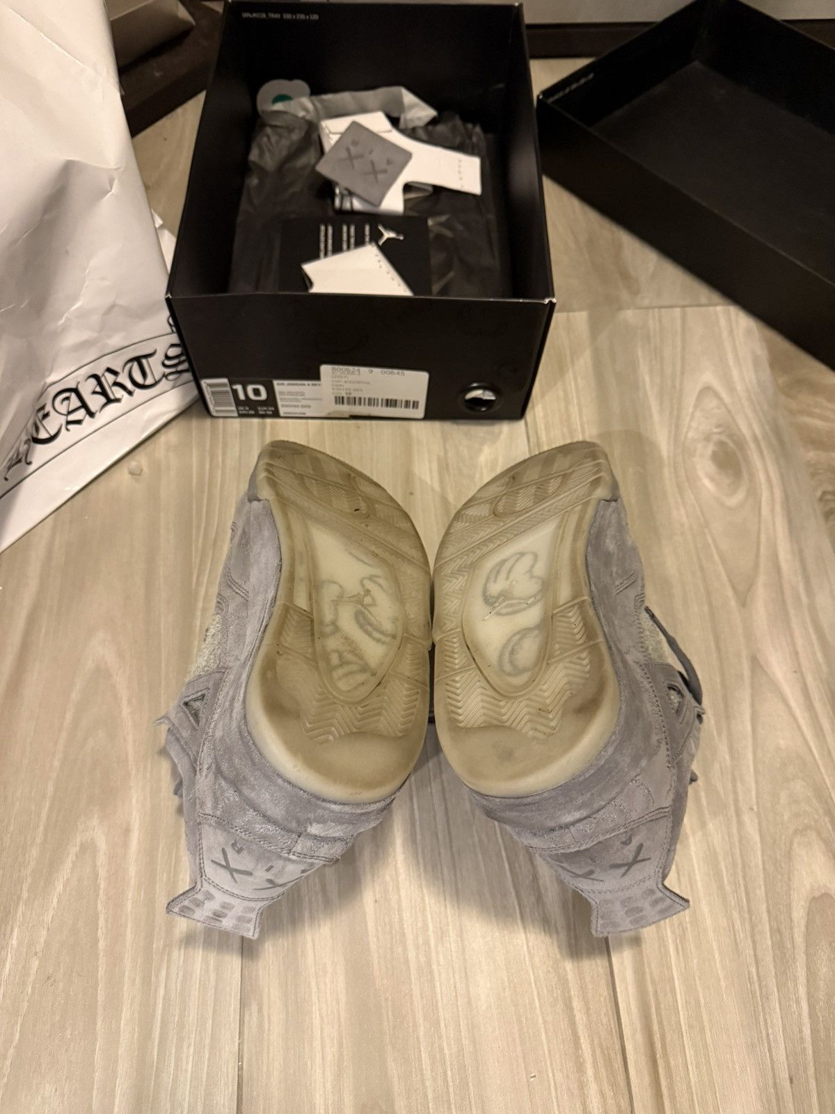 Jordan Brand × Kaws KAWS Jordan 4 Retro Cool Grey Size US 10 / EU 43 - 5 Thumbnail