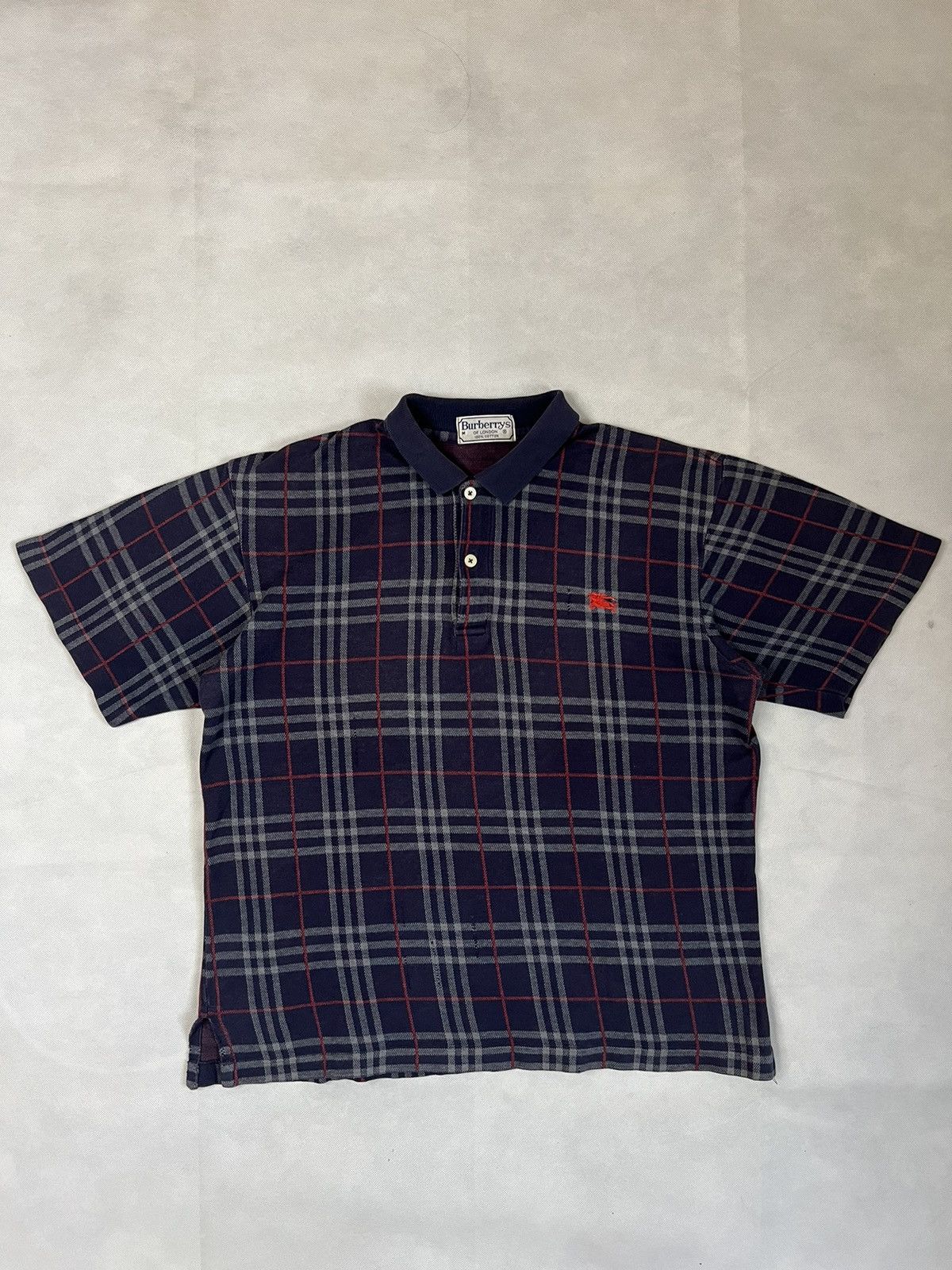 Burberry Vintage Burberrys Nova Check Polos Size US M / EU 48-50 / 2 - 1 Thumbnail