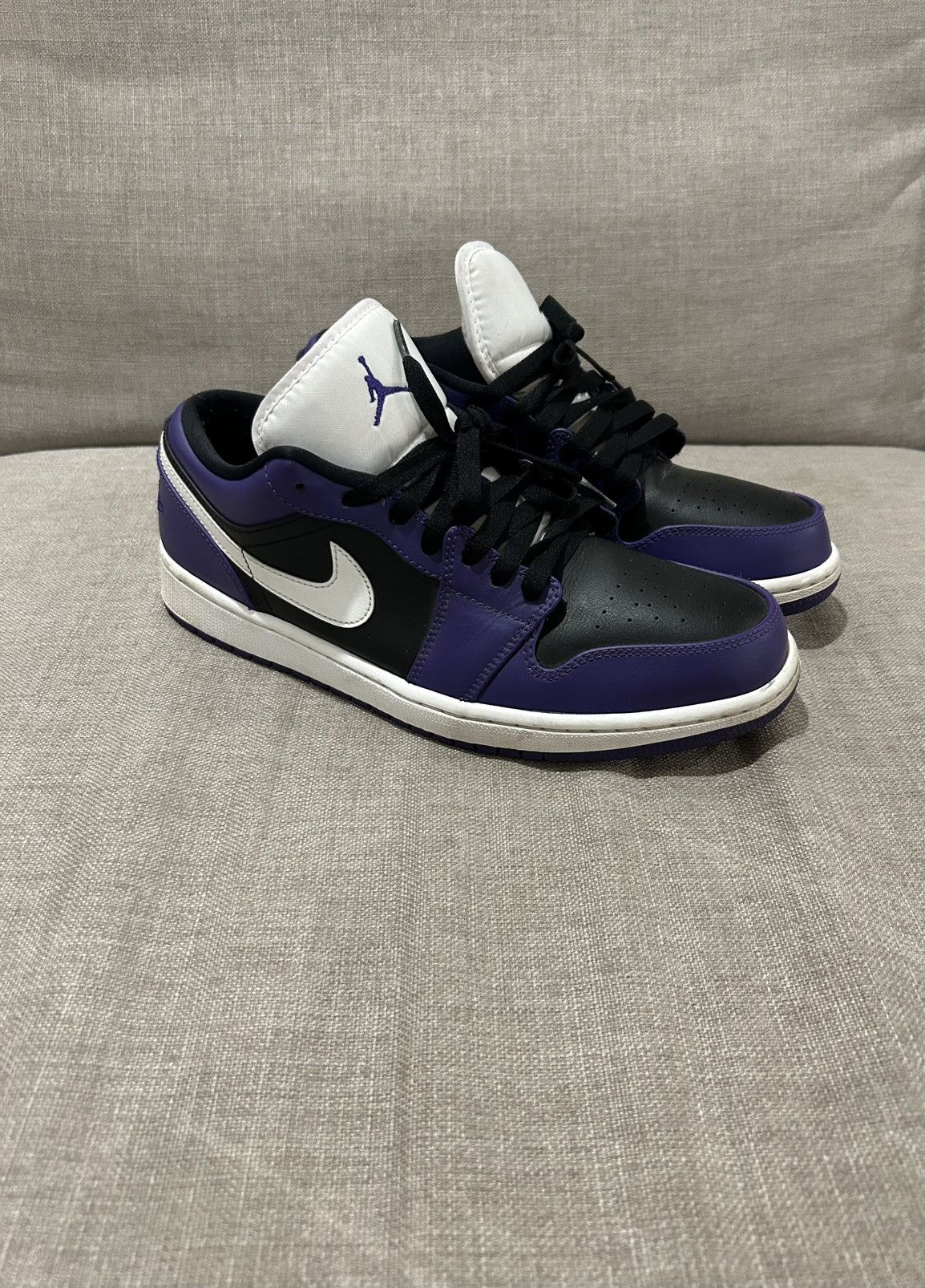 Jordan Brand ☀️JORDAN 1 LOW RETRO COURT PURPLE BLACK☀️ Size US 9.5 / EU 42-43 - 2 Thumbnail