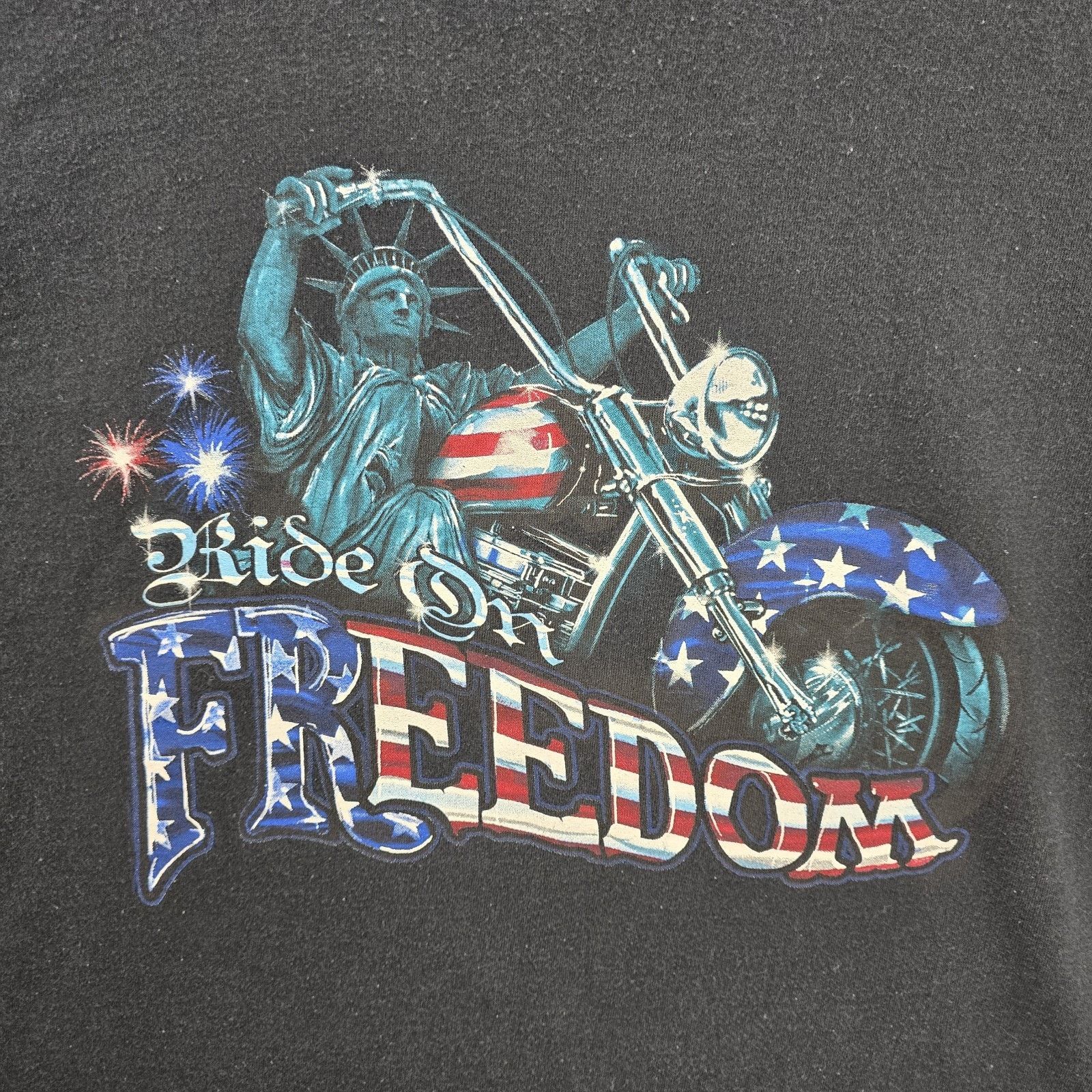 Other Vintage Ride On Freedom Shirt Large Statue Liberty Y2K Size US L / EU 52-54 / 3 - 3 Thumbnail