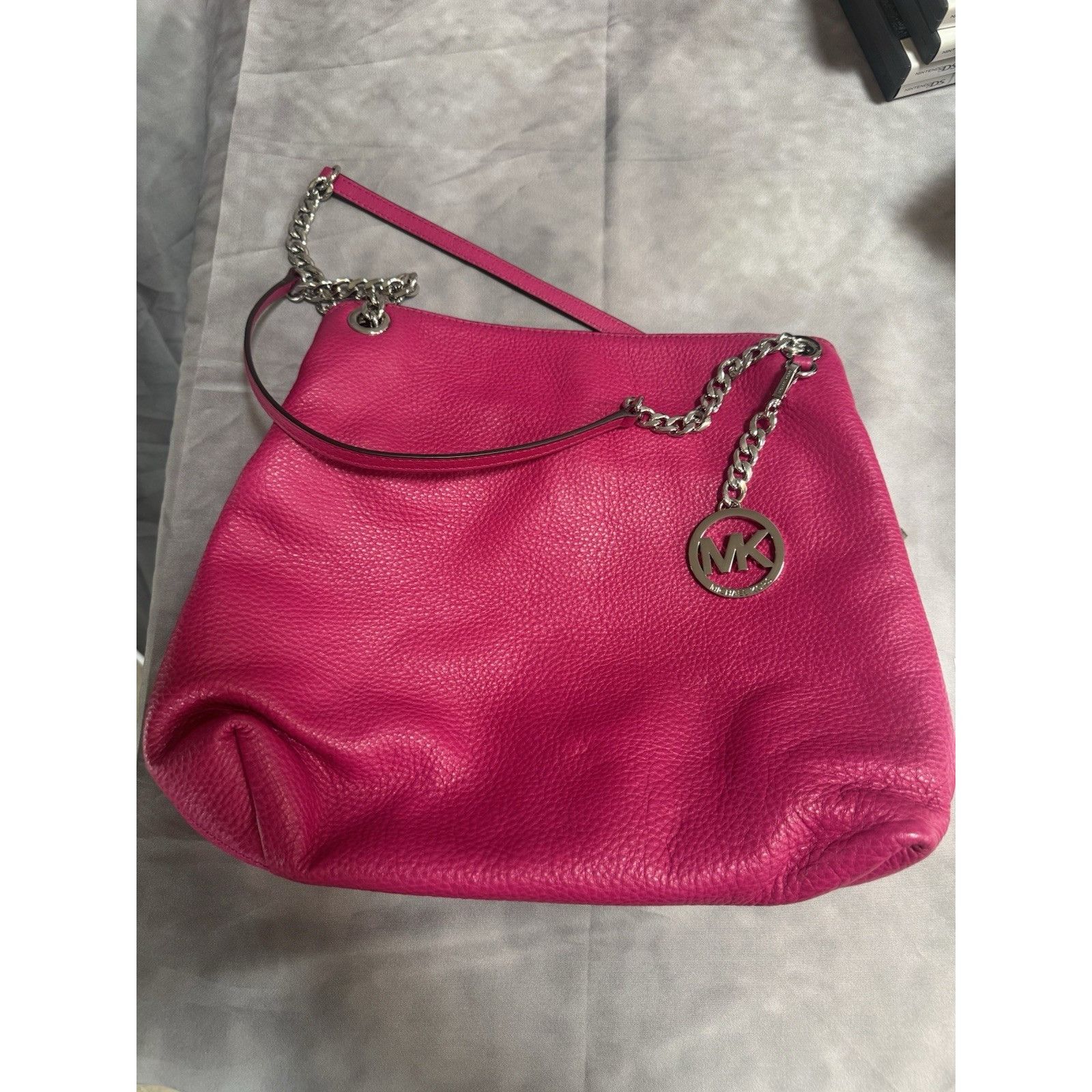 Michael Kors Jet Set Chain Crossbody Messenger Shoulder Bag in Pink, Women's