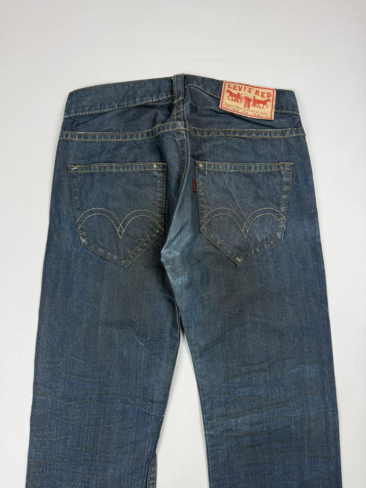 Levi's Levis RED Lot 01M F02 Vintage Men’s Wide Leg Cowboy Jeans Size US 30 / EU 46 - 20 Thumbnail