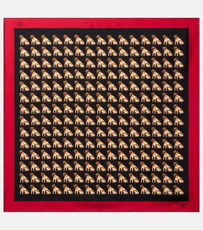 Valentino o1B3y1r0426 Size: OS / Petit Charles Silk Scarf Multicolor Size ONE SIZE - 1 Thumbnail