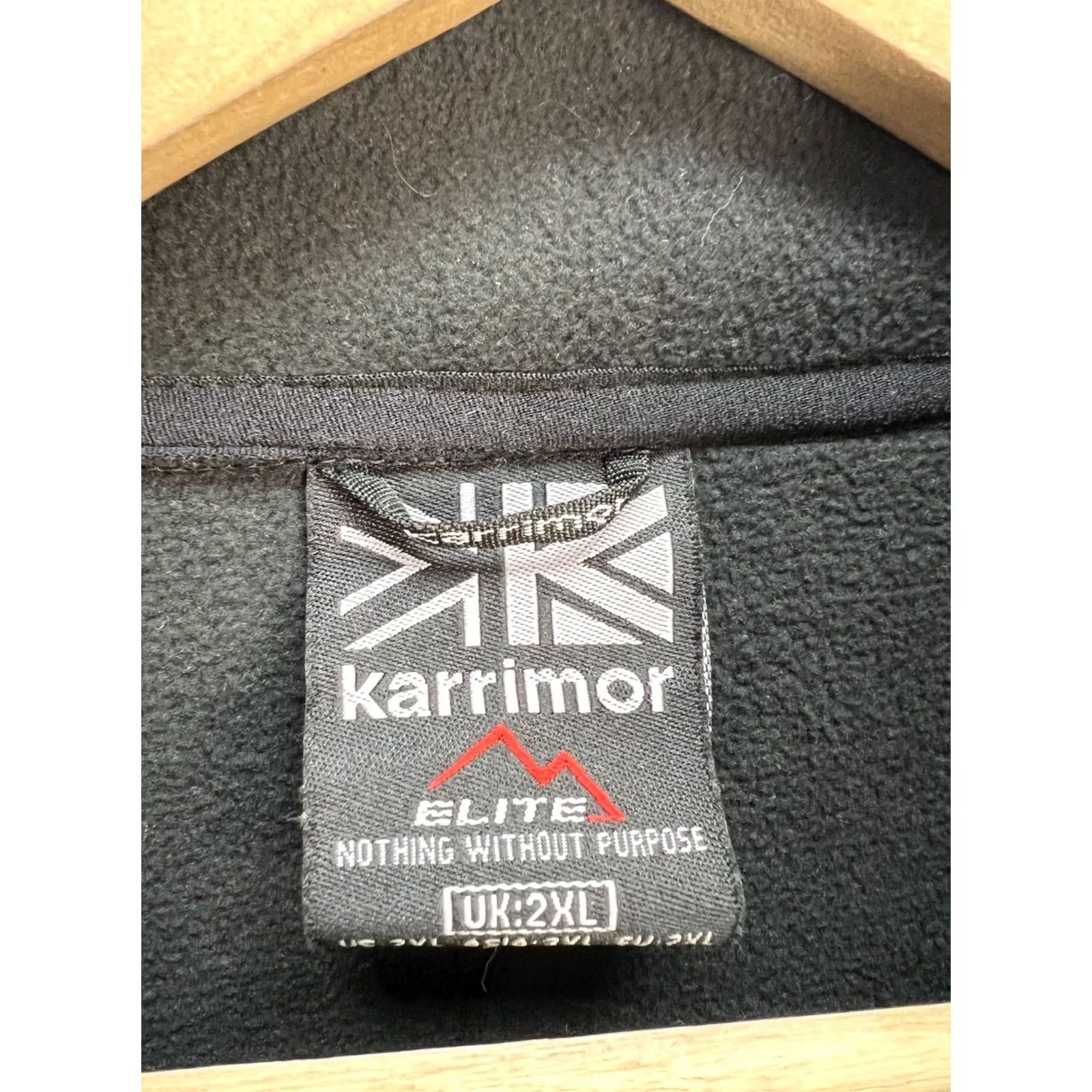 Karrimor Karrimor Elite Hybrid Fleece Jacket Black Mens 2XL Jacket Regular Solid Logo Outdoor Hiking Winter Fall Spring Winter Mens Size US XXL / EU 58 / 5 - 3 Thumbnail