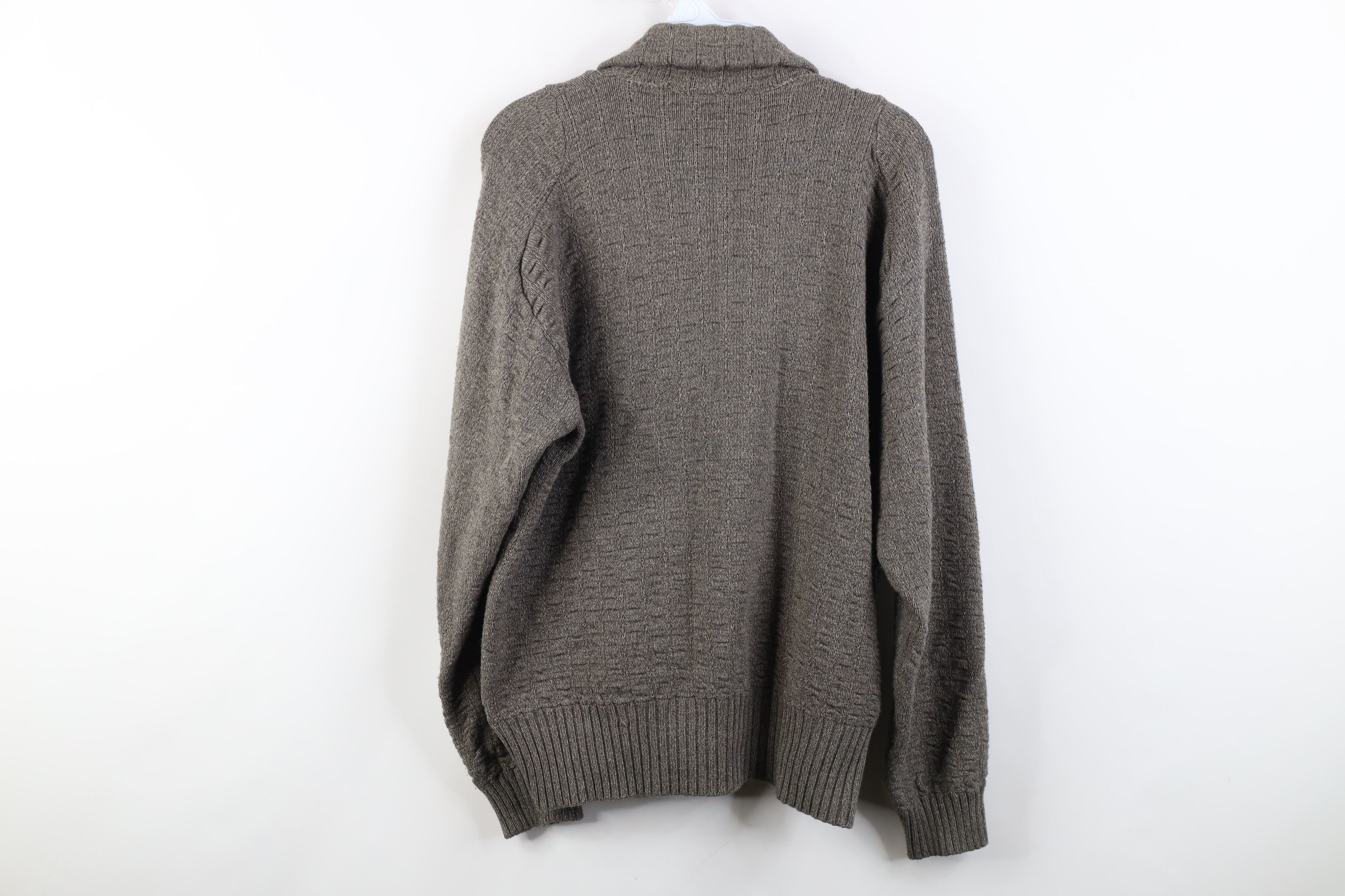 Vintage Vintage 70s 80s Streetwear Asymmetric Collared Sweater Wool Size US L / EU 52-54 / 3 - 11 Thumbnail