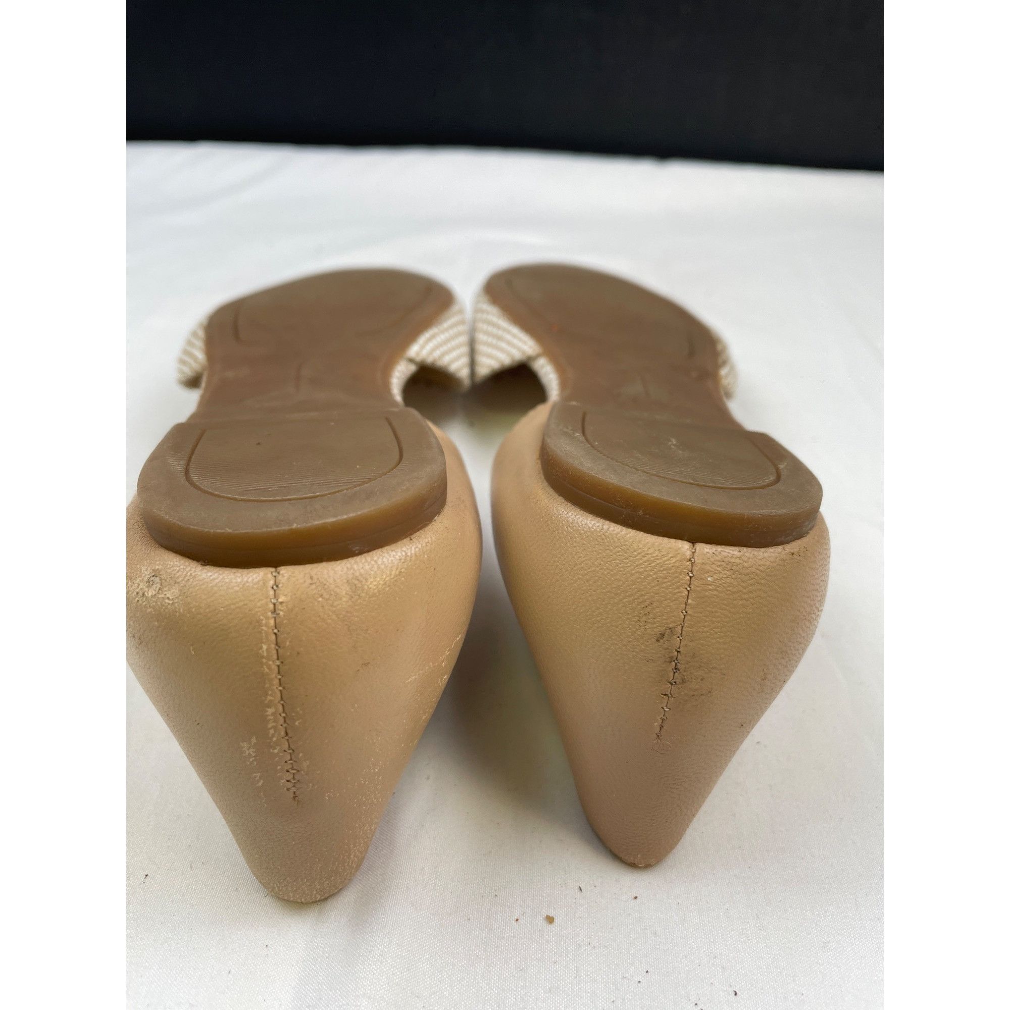 Nine West Nine West Women's Starship Leather Tan Point Toe Flats/Shoes Size US 7.5 / IT 37.5 - 10 Thumbnail