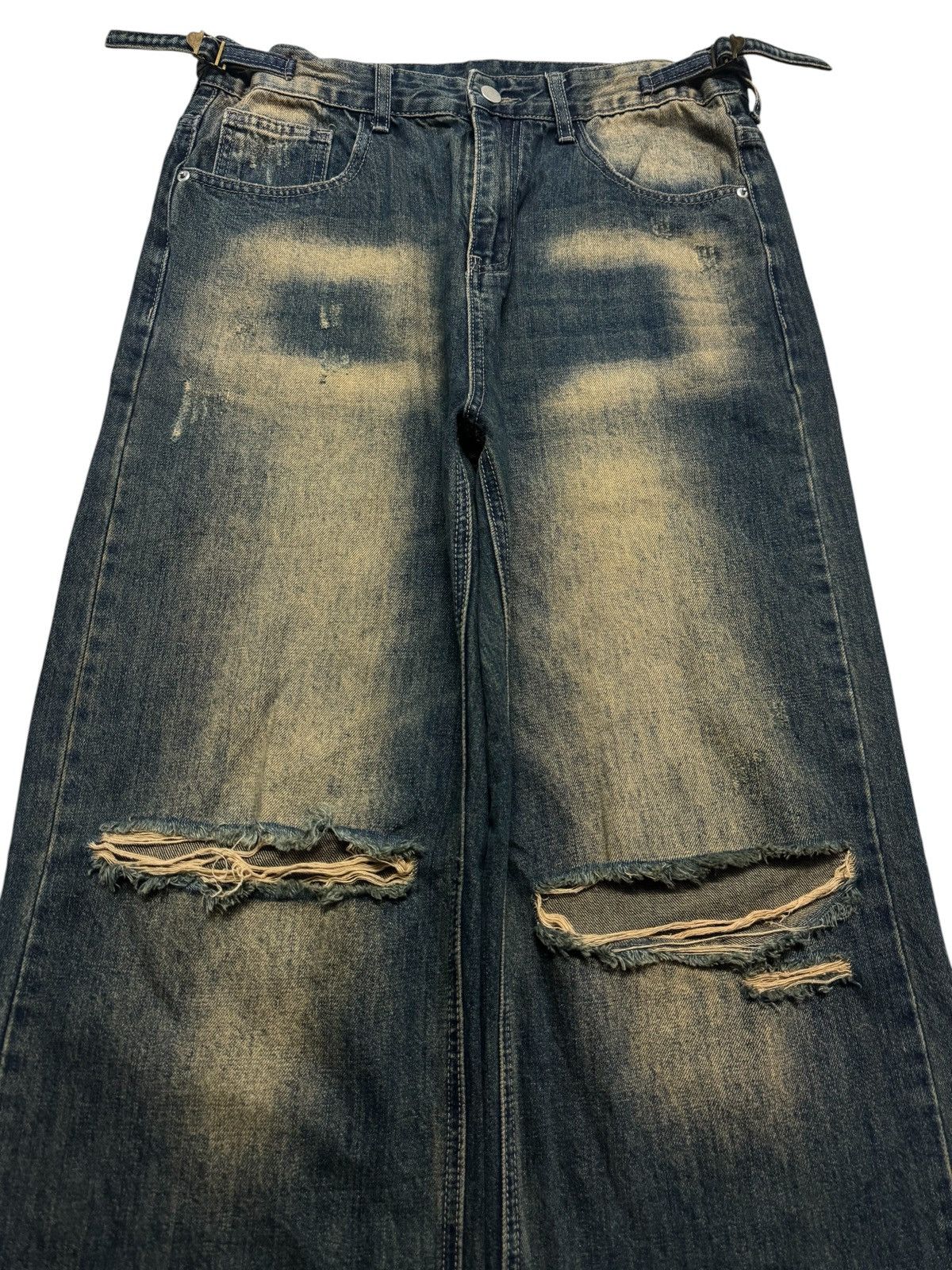 Kapital BALENCIAGA THRASHED BAGGY MUDMAX DISTRESS BY JAPANESE JEANS Size US 31 - 1 Thumbnail