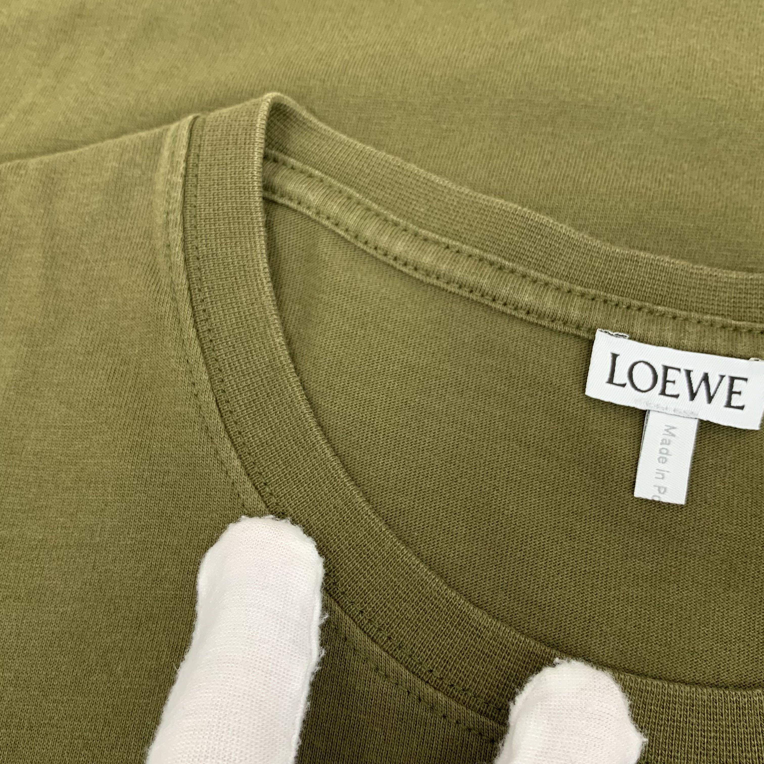 Loewe Loewe Logo T-Shirt Olive Green (M) Size US M / EU 48-50 / 2 - 7 Thumbnail