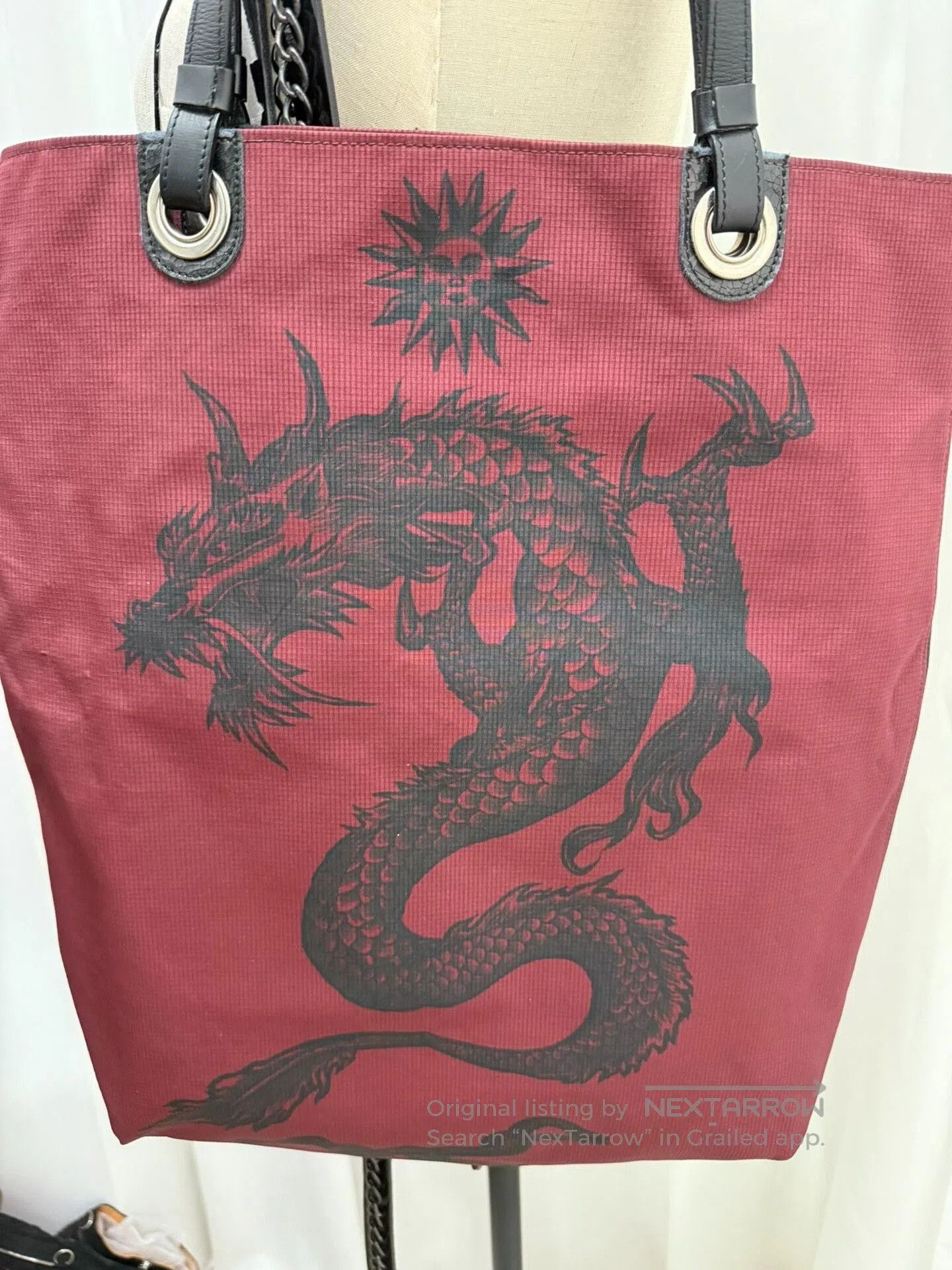 Jean Paul Gaultier Jean Paul Gaultier Dragon Design Tote Bag. Size ONE SIZE - 2 Thumbnail