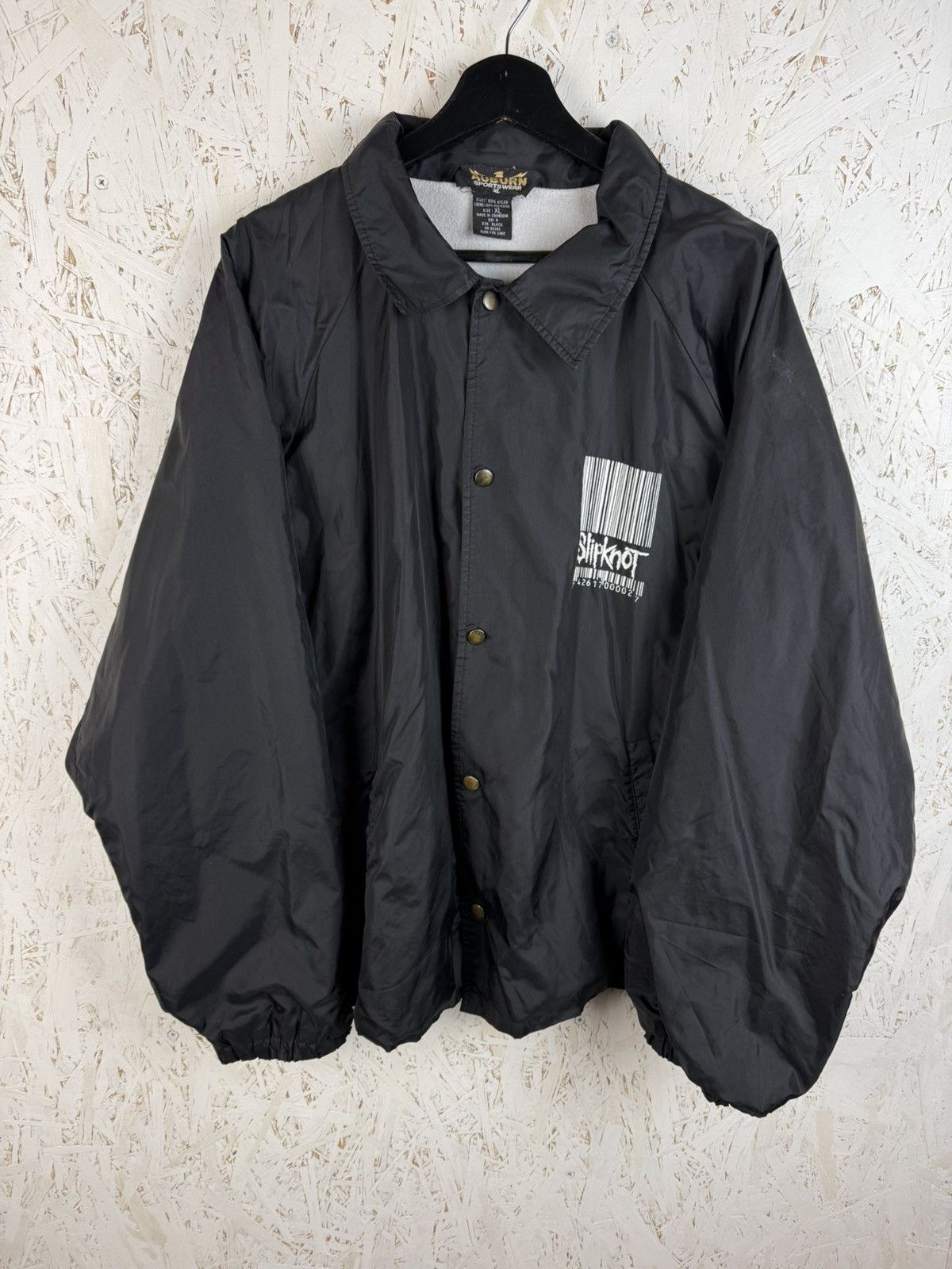 Band Tees 90s Vintage Slipknot 1999 Barcode Windbreaker Jacket XL Size US XL / EU 56 / 4 - 1 Thumbnail