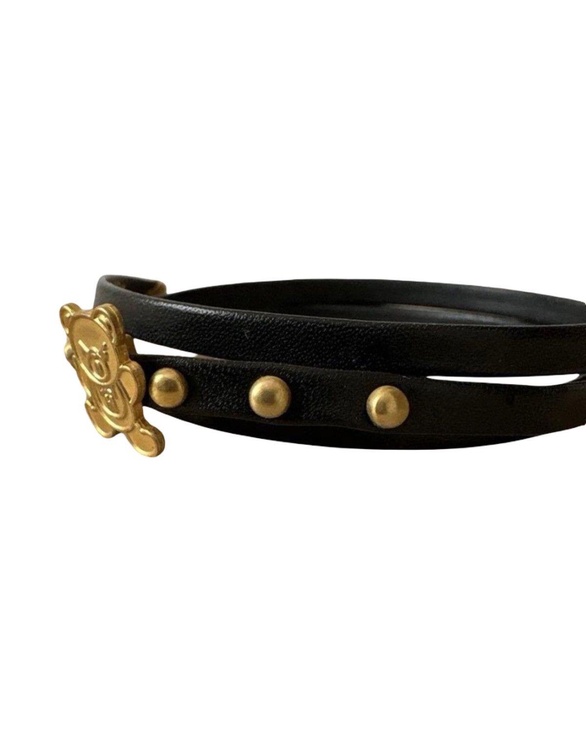 Hysteric Glamour Gold Hysteric Bear Wrap Leather Bracelet Size ONE SIZE - 3 Thumbnail