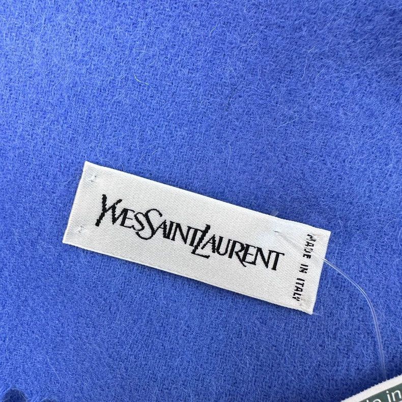 Saint Laurent Paris saint Laurent parisRoyal Blue Scarf 2503-Nextarrow Size ONE SIZE - 5 Thumbnail