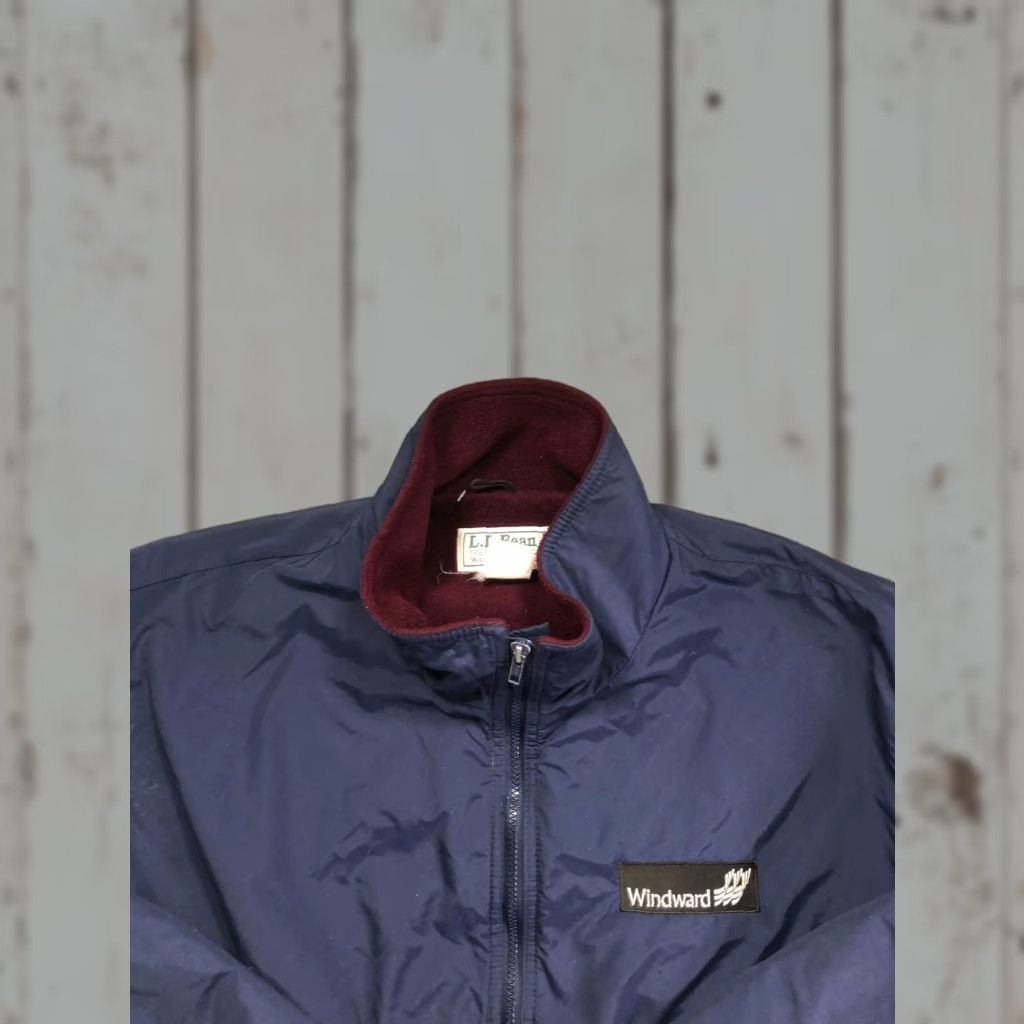 Vintage Vintage L.L.Bean Jacket Mens Large Blue Nylon Warm-up Bomber Windward Fleece 90s Size US L / EU 52-54 / 3 - 1 Thumbnail