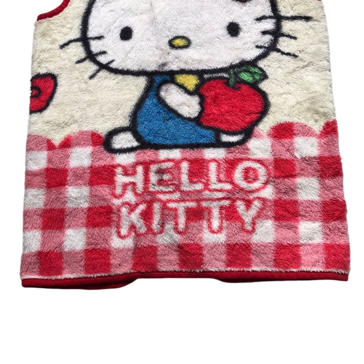 RARE VINTAGE HELLO KITTY FUR FLEECE SLEEVELESS JACKET