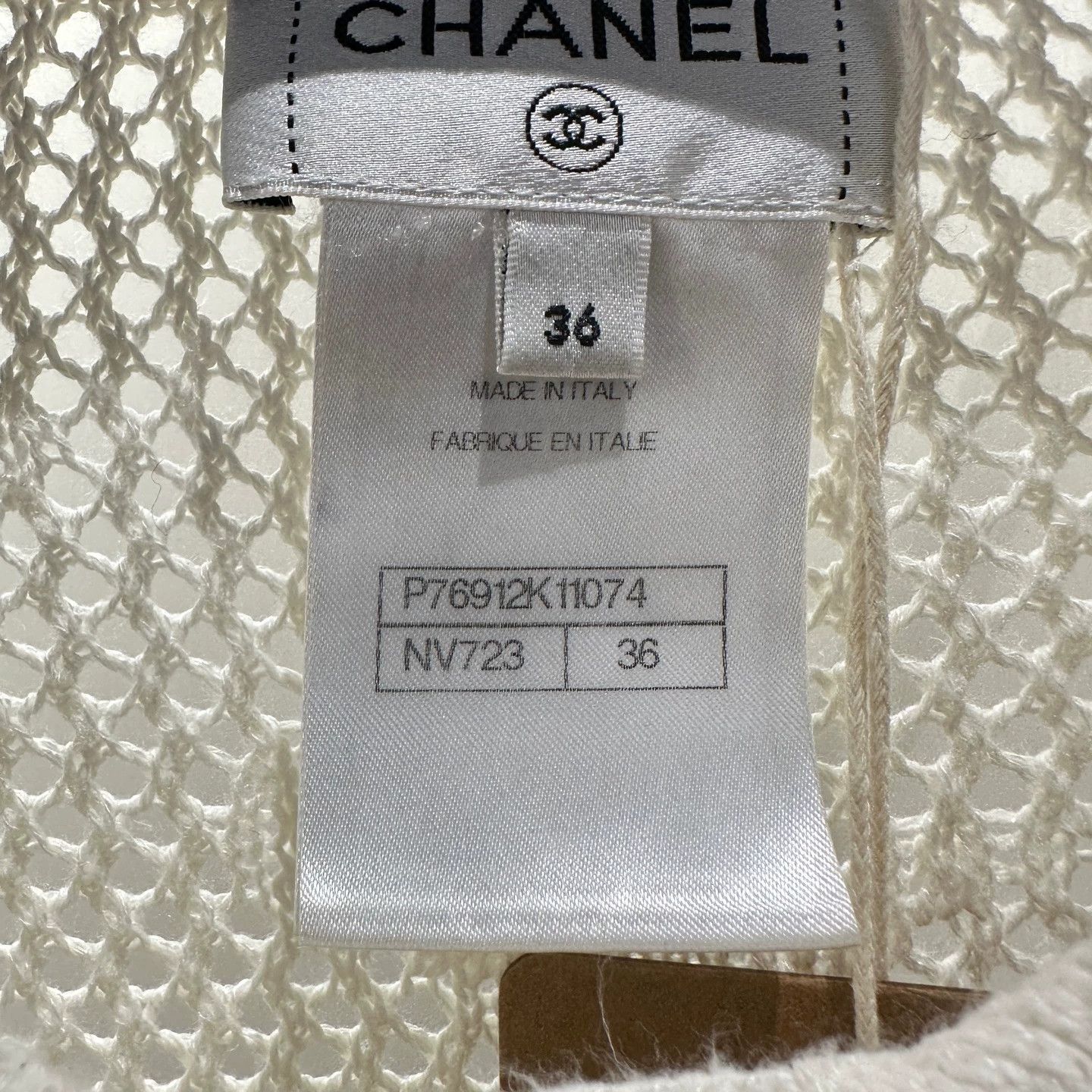 Chanel Chanel may278 all-over bow knit openwork jacket 36 viscose Size XS / US 0-2 / IT 36-38 - 4 Thumbnail