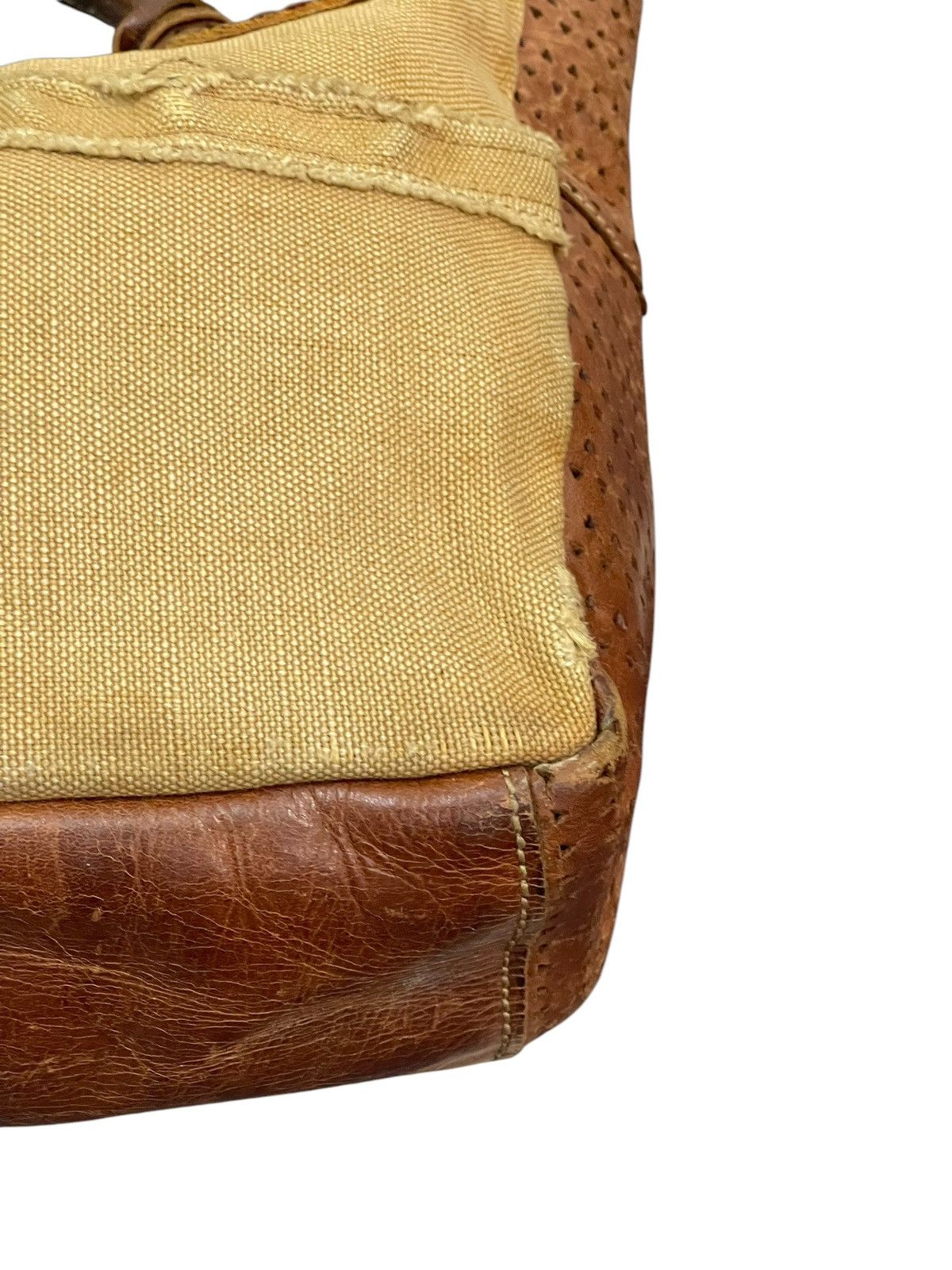Genuine Leather Leather Cotton Duck Compora Japan Cute Tote Bag 1🟩4 Size ONE SIZE - 15 Thumbnail