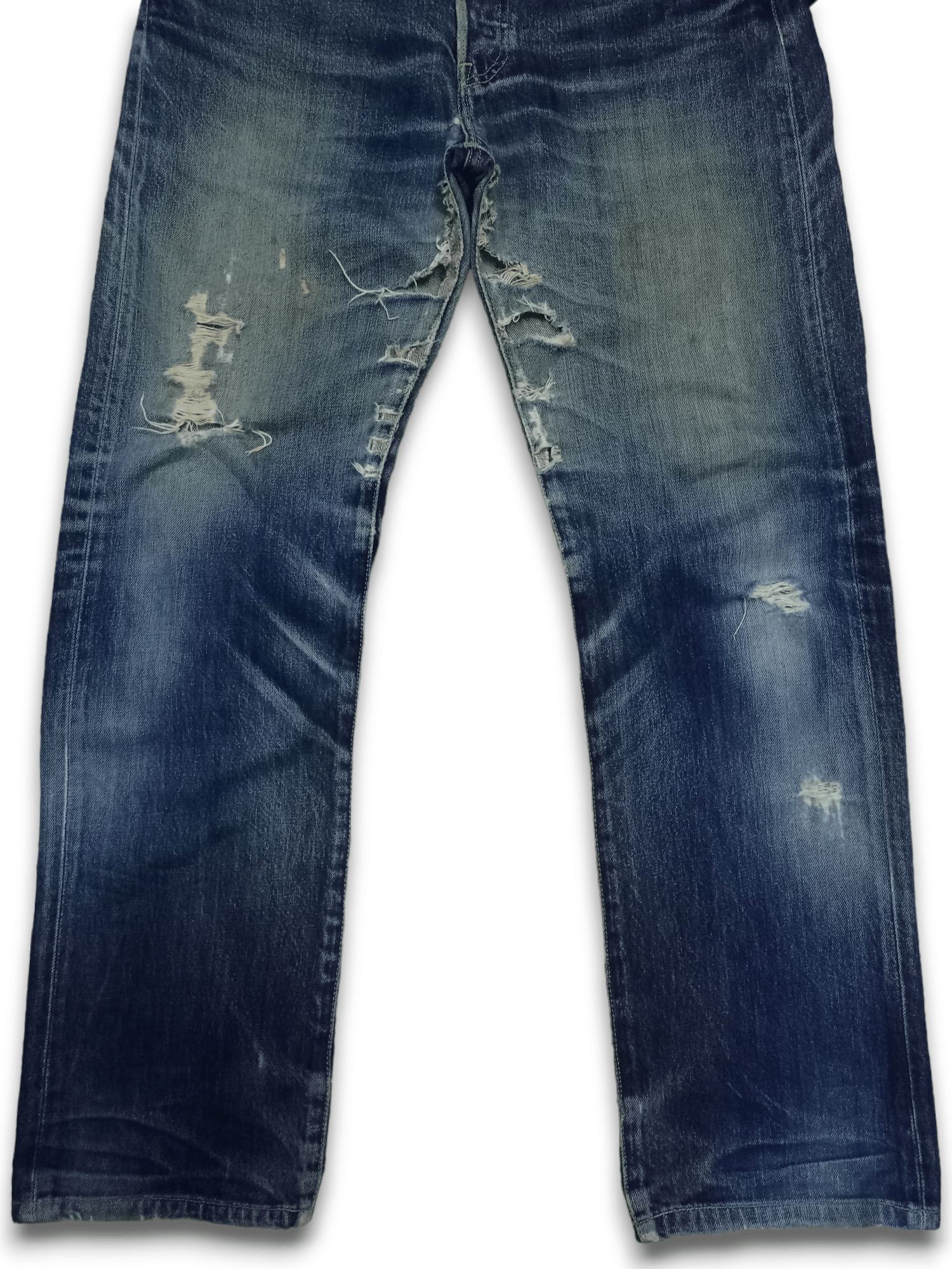 Levi's × Levi's Vintage Clothing Vintage 90s Levis 501 Blue Wash Distressed Baggy Jeans 34x30 Size US 34 / EU 50 - 7 Thumbnail