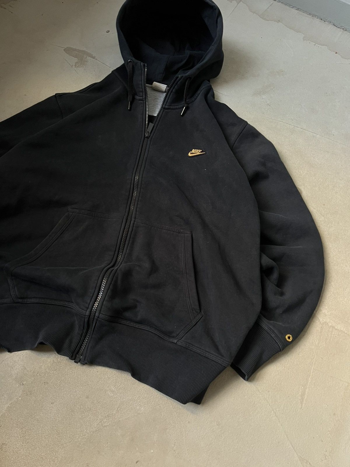 Nike × Vintage Vintage Nike zip hoodie rap oversize hoodie big logo Size US XL / EU 56 / 4 - 5 Thumbnail
