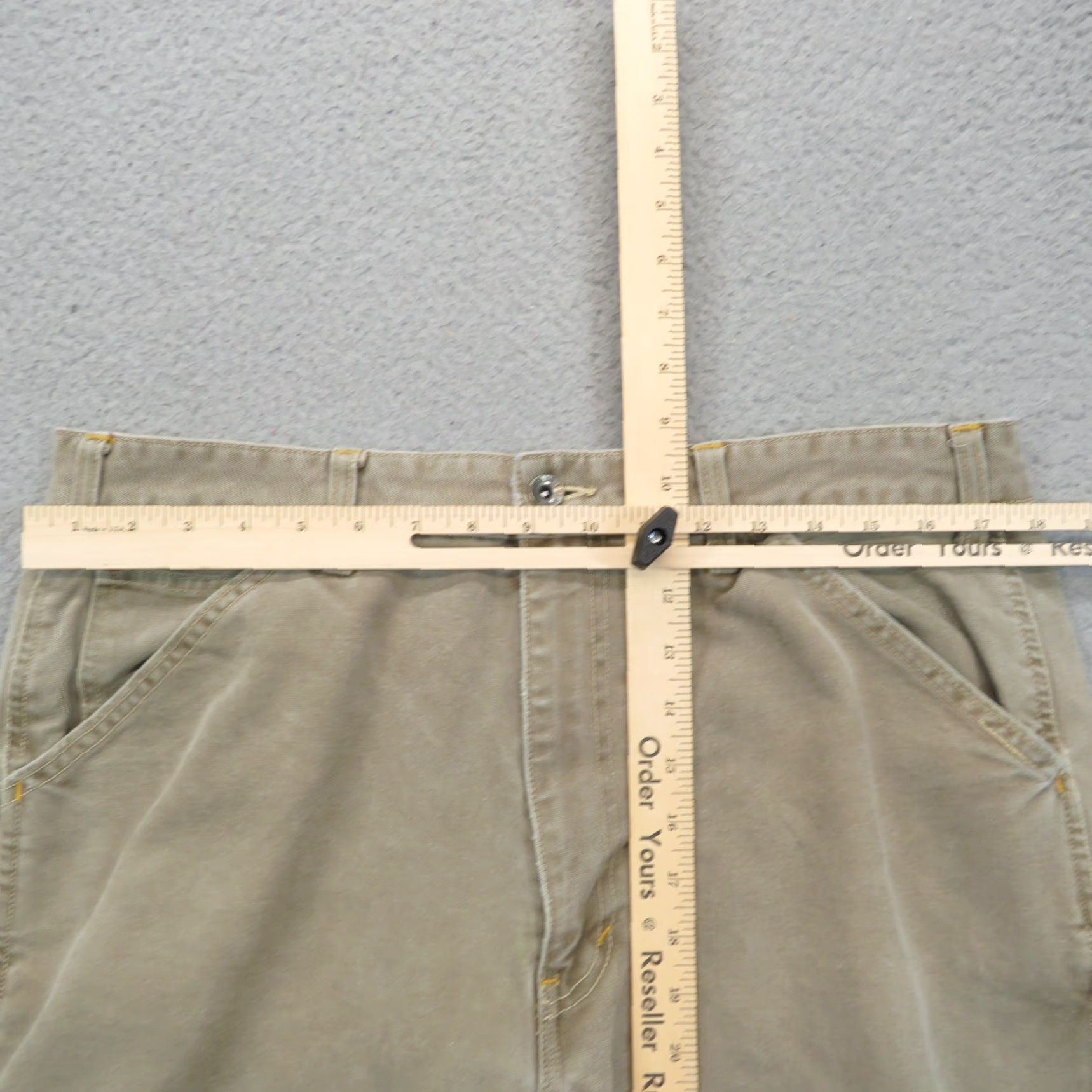 Gap VINTAGE Gap Pants Mens 36 Baggy Y2K Mechanic Wide Pipe Leg Skater Canvas Heavy 36x32 Beige Cotton Cargo Pocket 90s Grunge Hip Hop USA Skater Mens Size US 36 / EU 52 - 7 Thumbnail