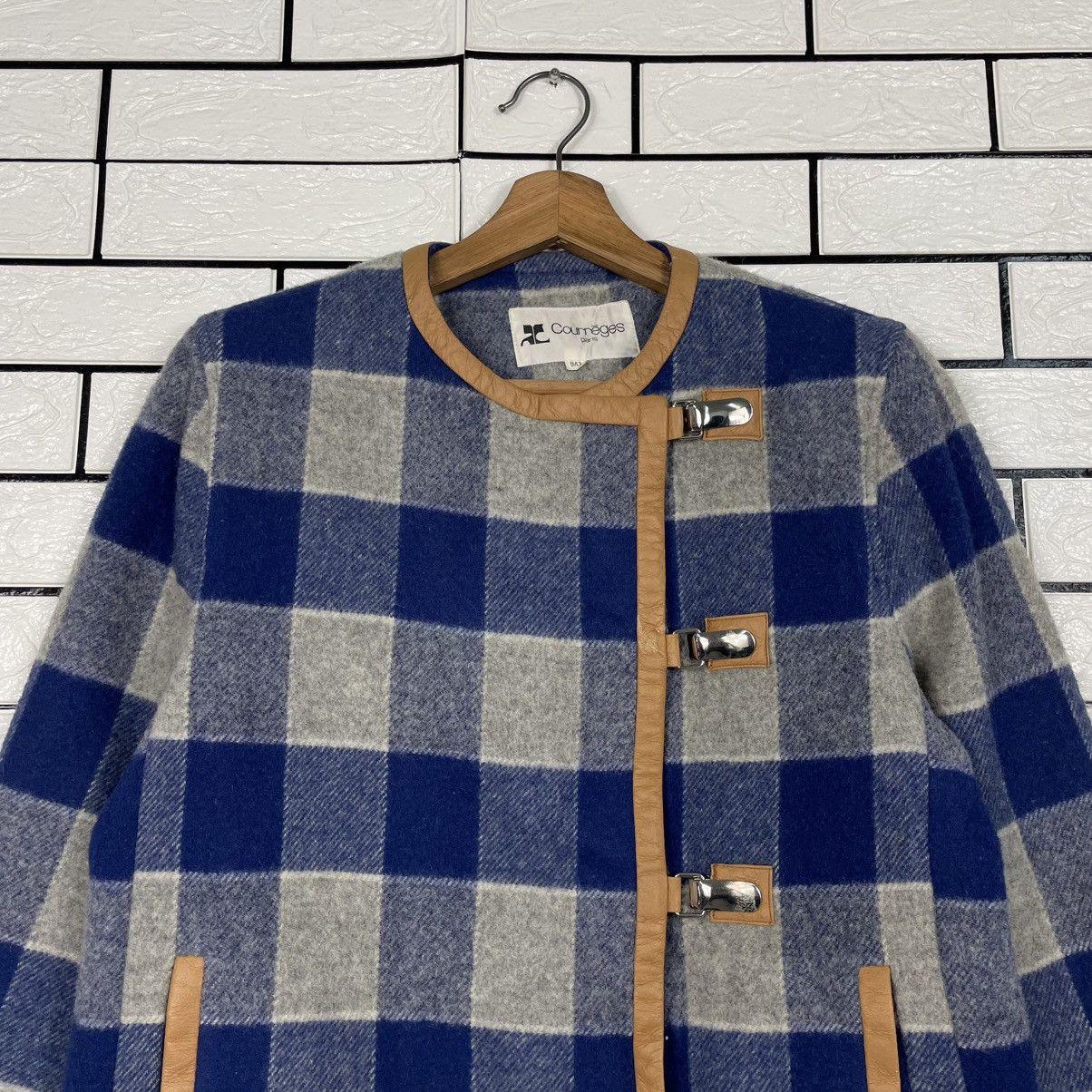 Courreges Courreges Paris Wool Tartan Jacket Size M / US 6-8 / IT 42-44 - 2 Thumbnail