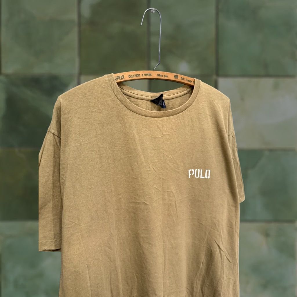 Ralph Lauren VINTAGE Polo Ralph Lauren 90s Brown Cotton Tee Shirt Logo Sz 2XL Mens Size US XXL / EU 58 / 5 - 1 Thumbnail