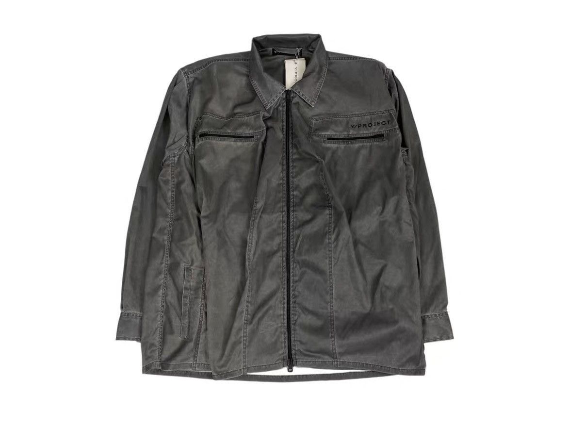 Y/Project Gray Zip-Front Light Jacket Size S Size US S / EU 44-46 / 1 - 1 Thumbnail