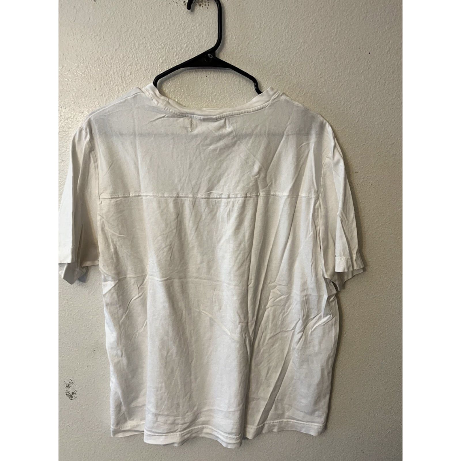 H&M H&M Solid T-Shirt 100% Cotton White Men's Size S Size US S / EU 44-46 / 1 - 2 Thumbnail