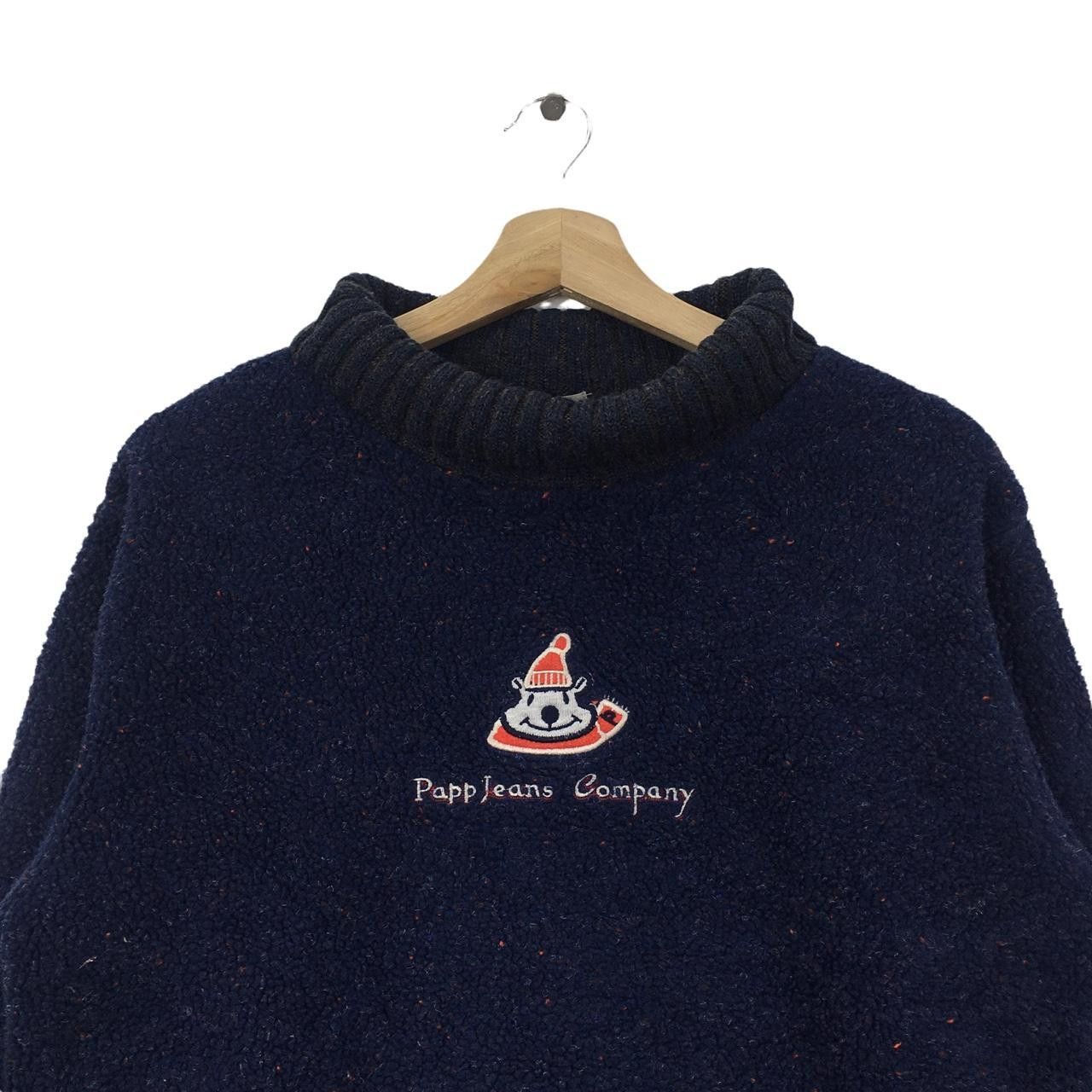 Vintage Vtg PAPP JEANS COMPANY Bear Fleece Sweater Sweatshirt Tokyo Size S / US 4 / IT 40 - 2 Thumbnail