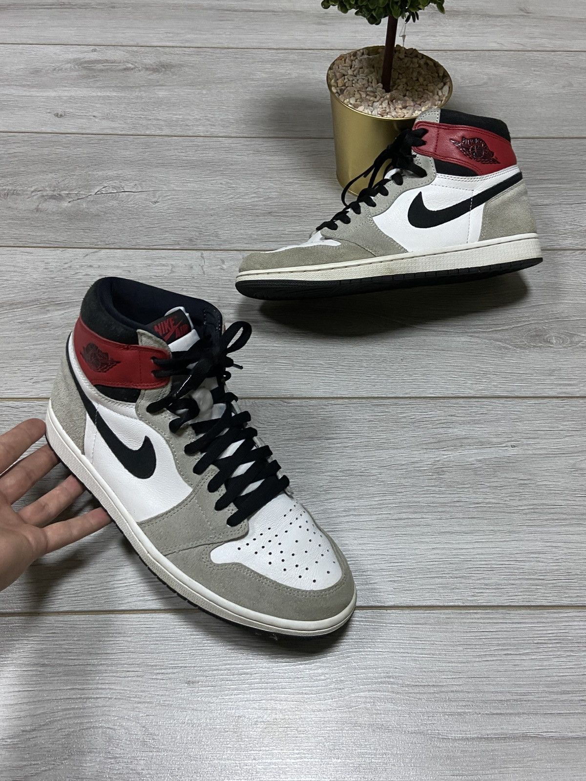 Air Jordan 1 smoke grey high sneakers OG