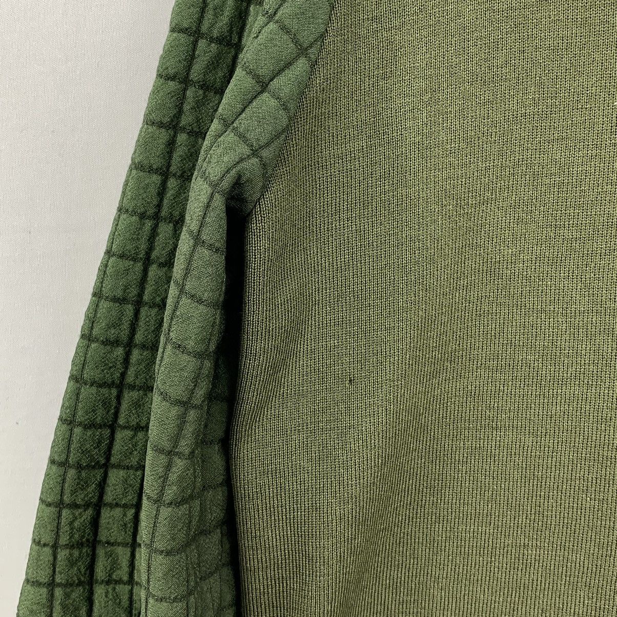 Japanese Brand Japan Made Half Knitted Checkered Quilted Bomber Jacket Size US S / EU 44-46 / 1 - 11 Thumbnail