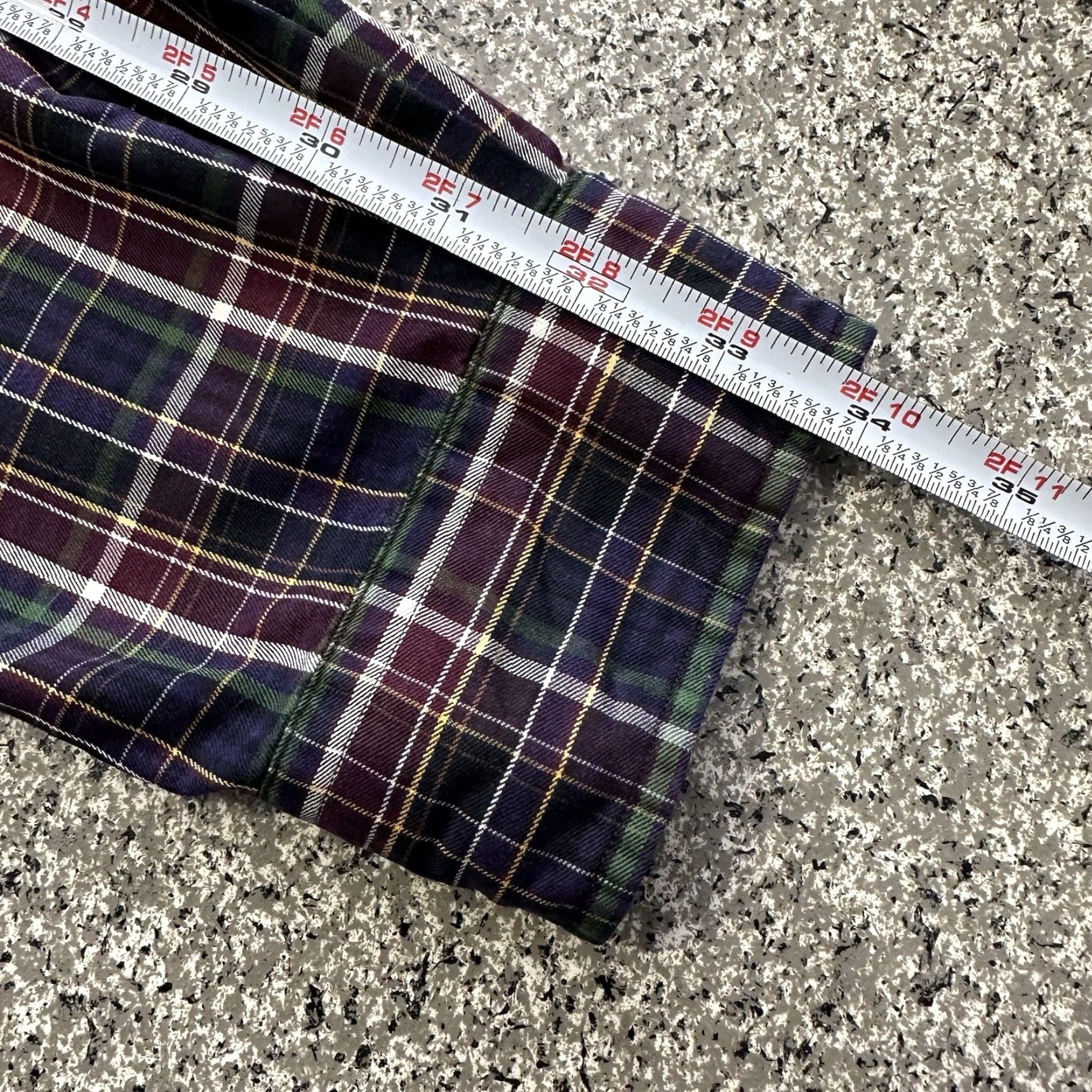 Ralph Lauren Ralph Lauren Button-Up Shirt Mens 2XL Long Sleeve Ivory Purple Plaid Cotton Button-Down Collar Classic Fit Regular Size Type: 2XL Purple Size US XXL / EU 58 / 5 - 6 Thumbnail